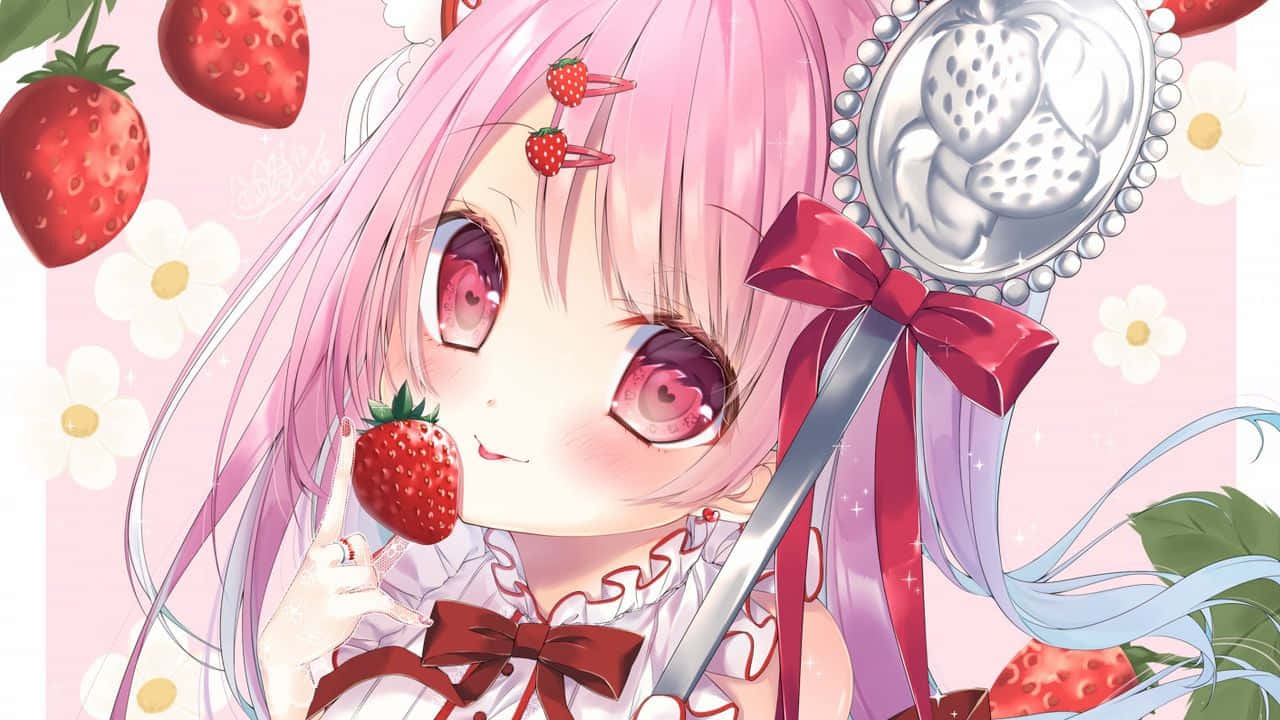 Fondos de pantalla de estética anime rosa Fondos de pantalla