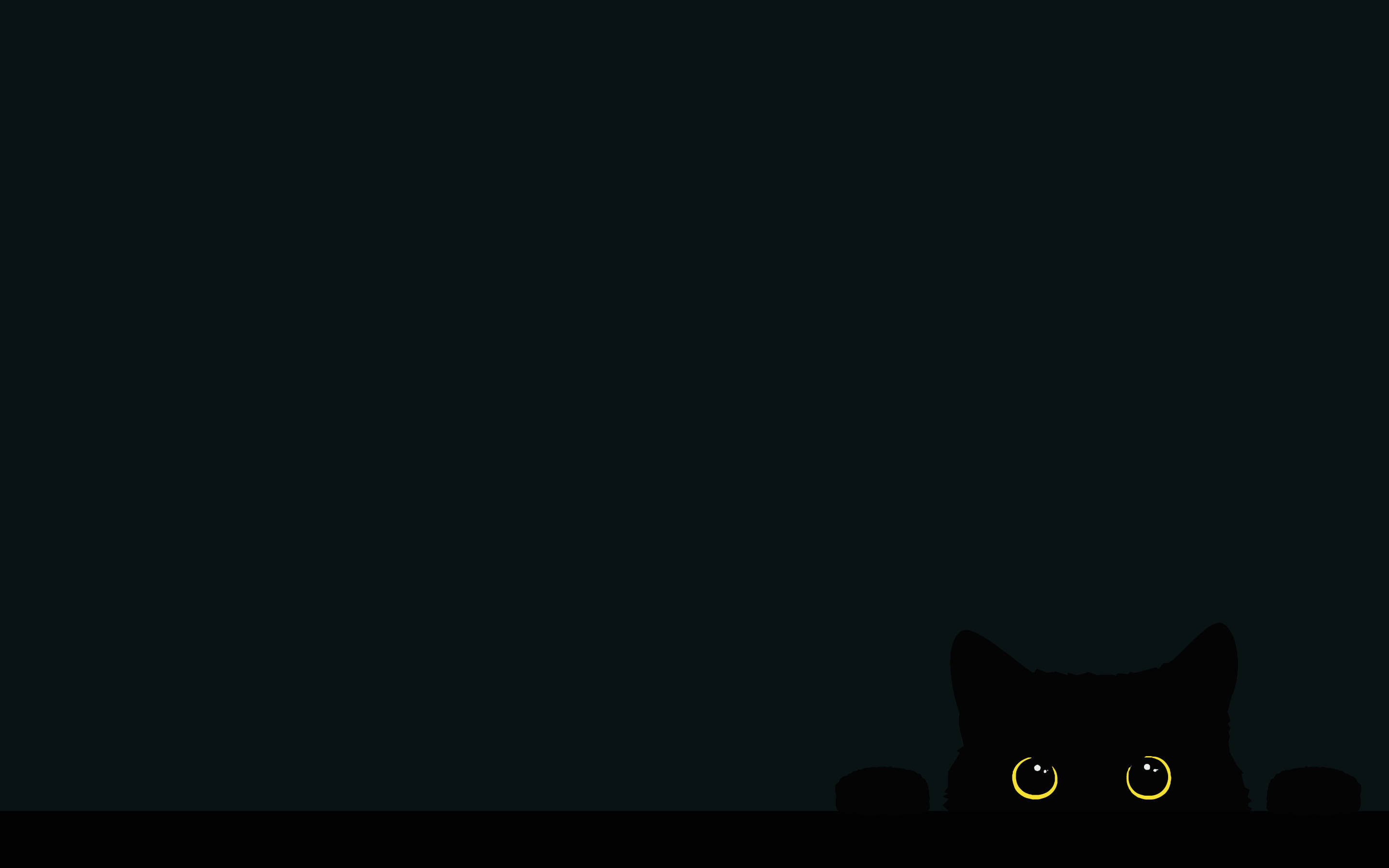 Fondos de Pantalla de Gato Negro Minimalista Fondos de pantalla