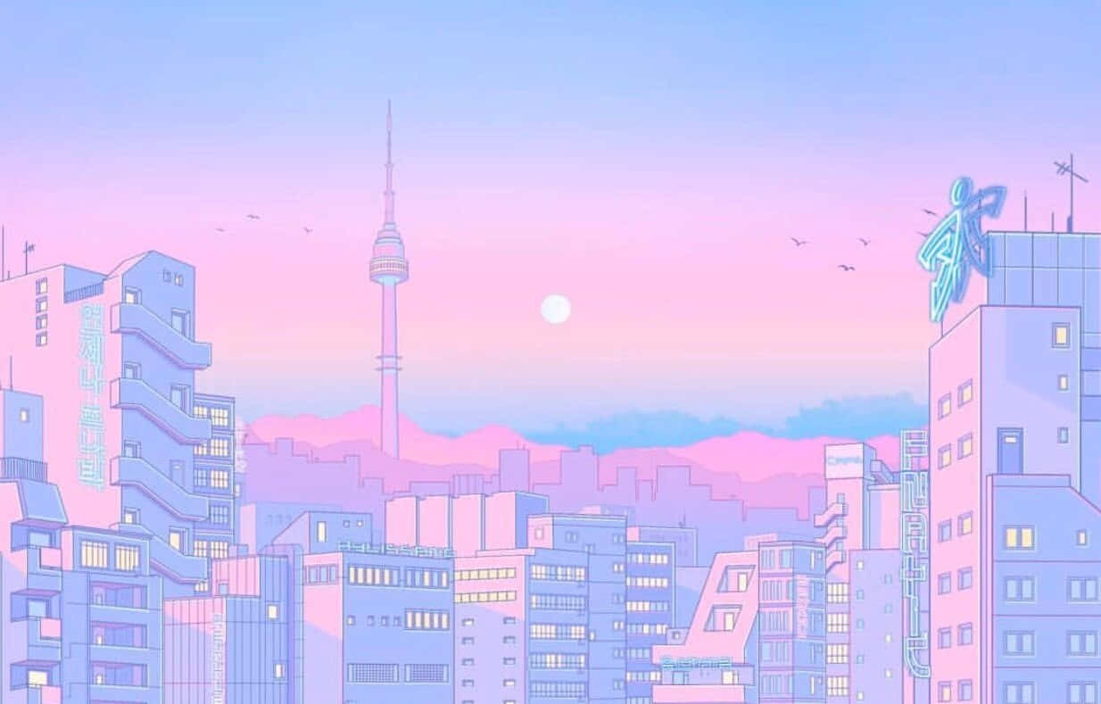Fondos de pantalla estética anime rosa Fondos de pantalla