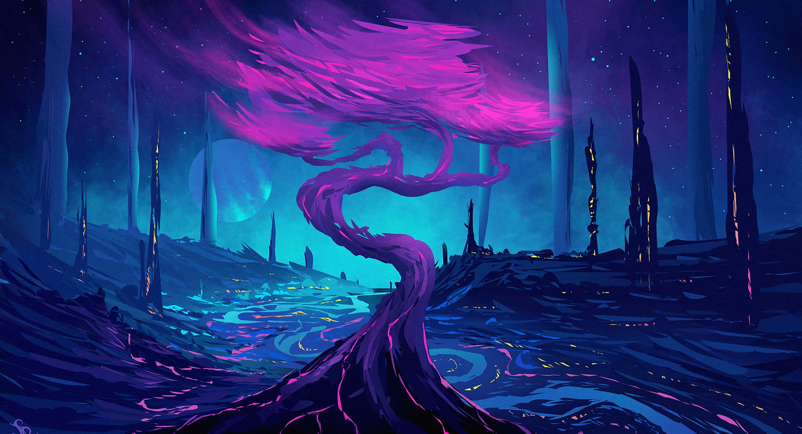 Fondos de pantalla estéticos de color púrpura oscuro Fondos de pantalla
