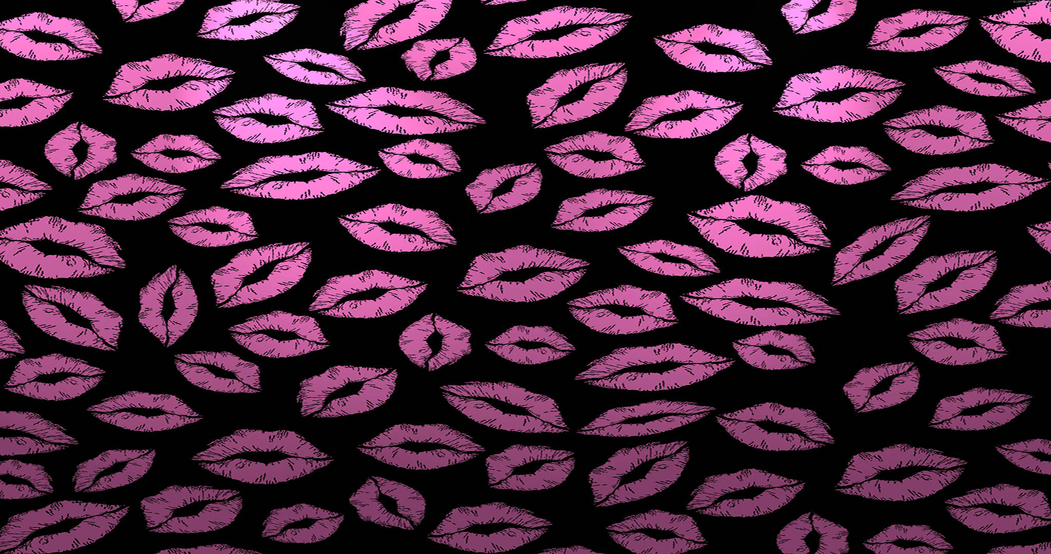 Fondos de Pantalla Estéticos de Labial en Negro y Rosa Fondos de pantalla