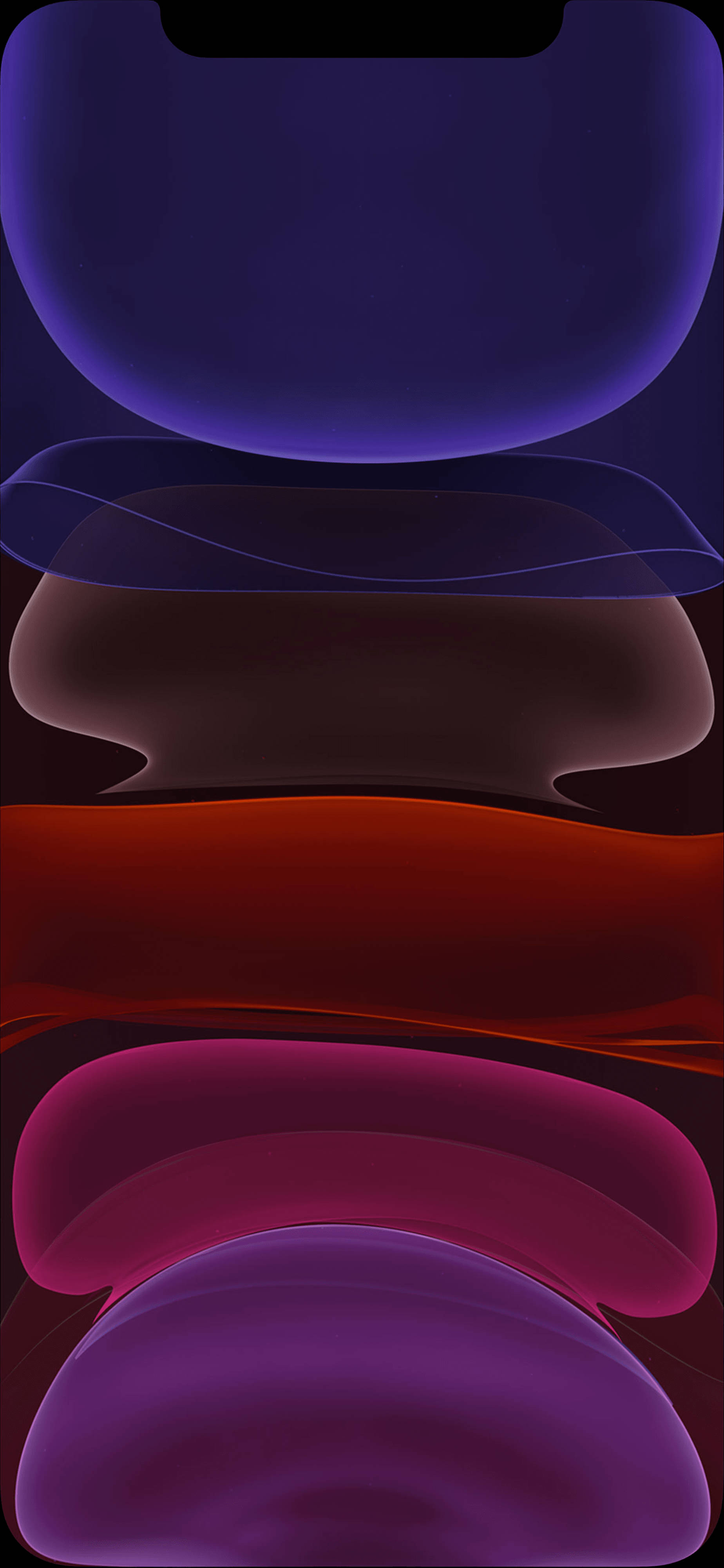Fondos oscuros rojos y morados para iPhone 11 Fondos de pantalla