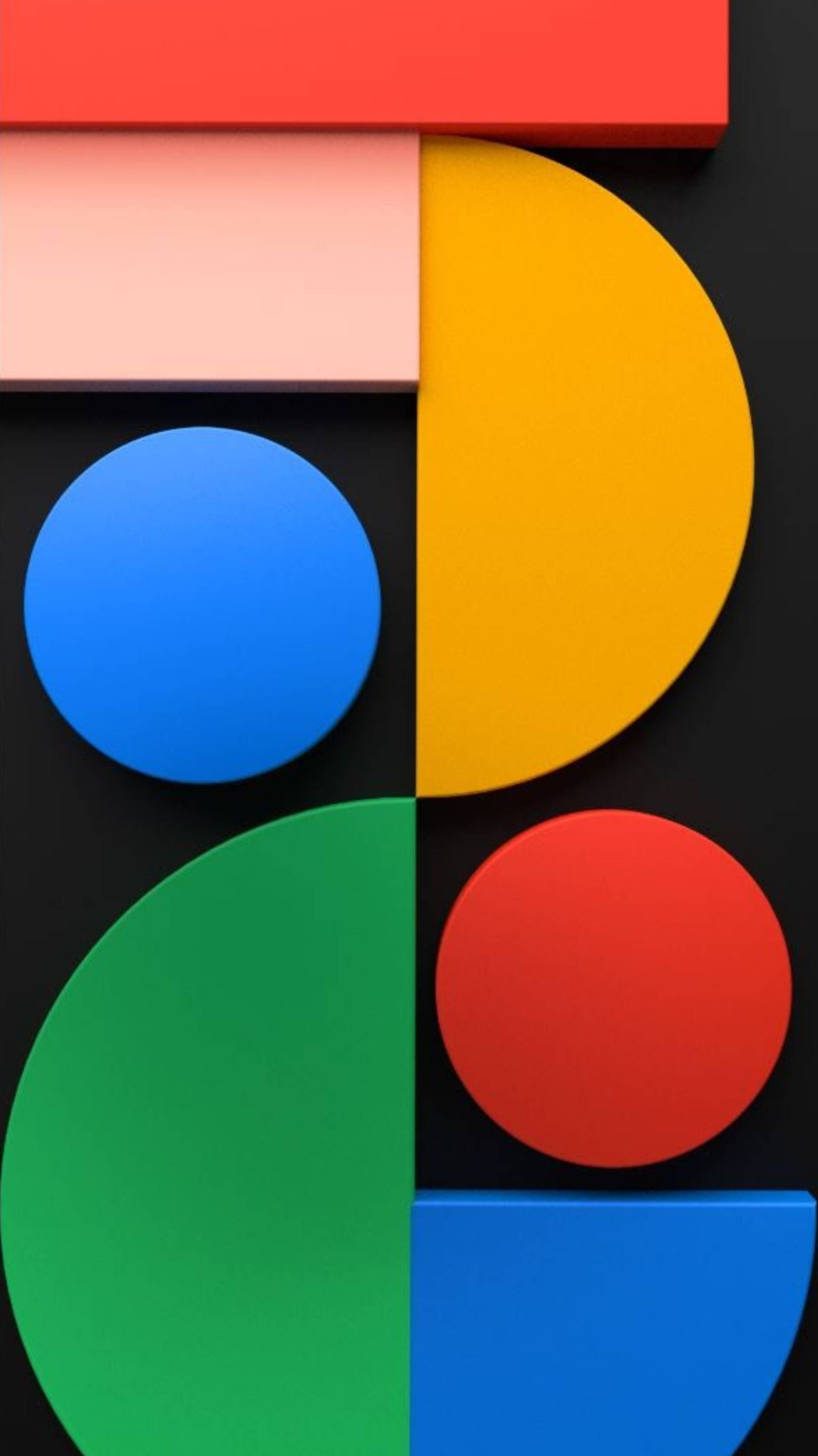 Formas abstractas Pixel 5 Fondos de pantalla