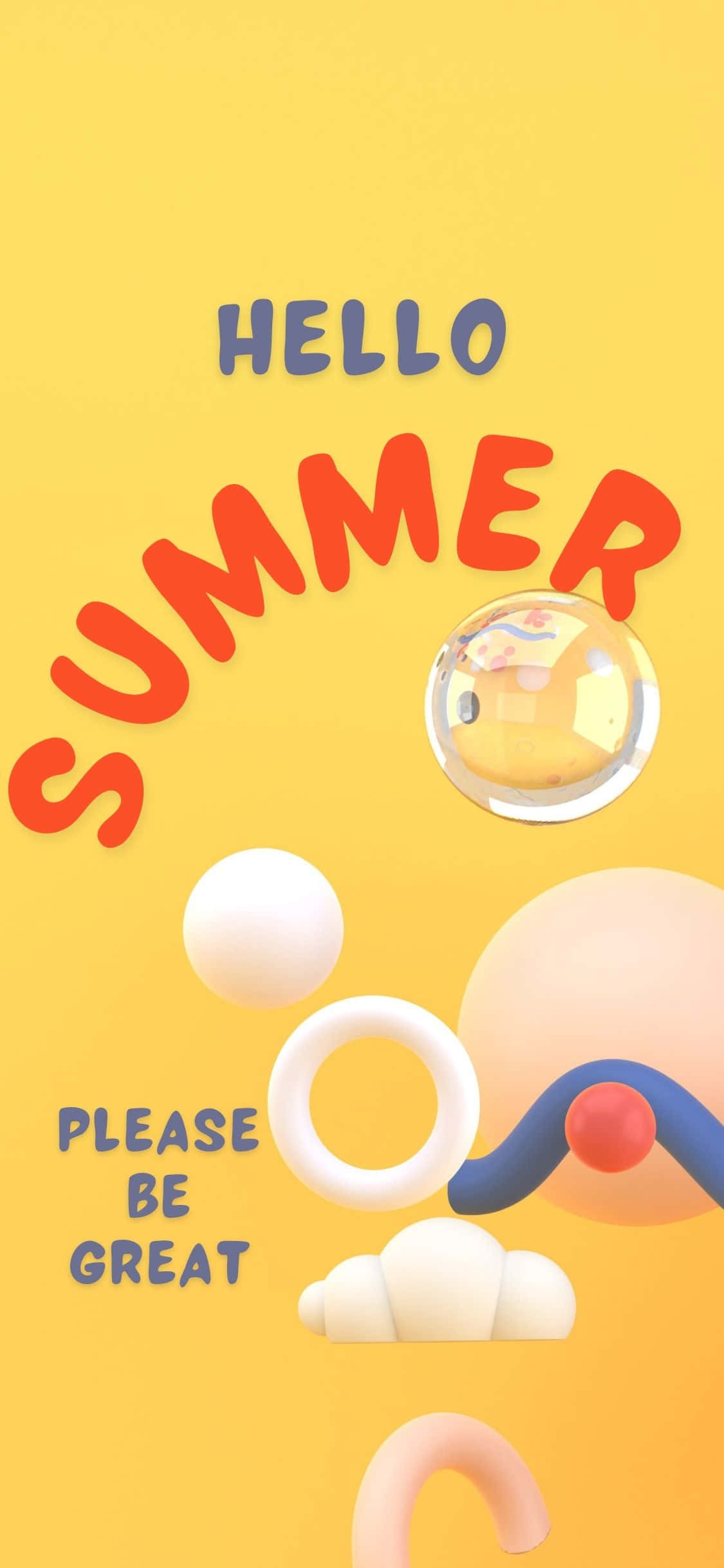 Formas Abstractas Fondo de Verano para iPhone X Fondos de pantalla