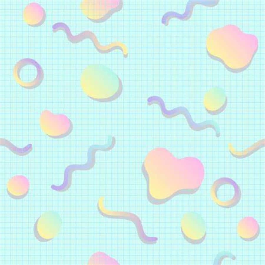 Formas de Arcoíris en Cuadrícula Estética Pastel Fondos de pantalla