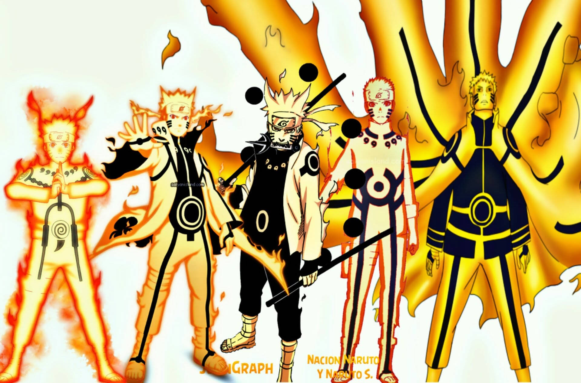 Formas de Chakra Kurama de Naruto