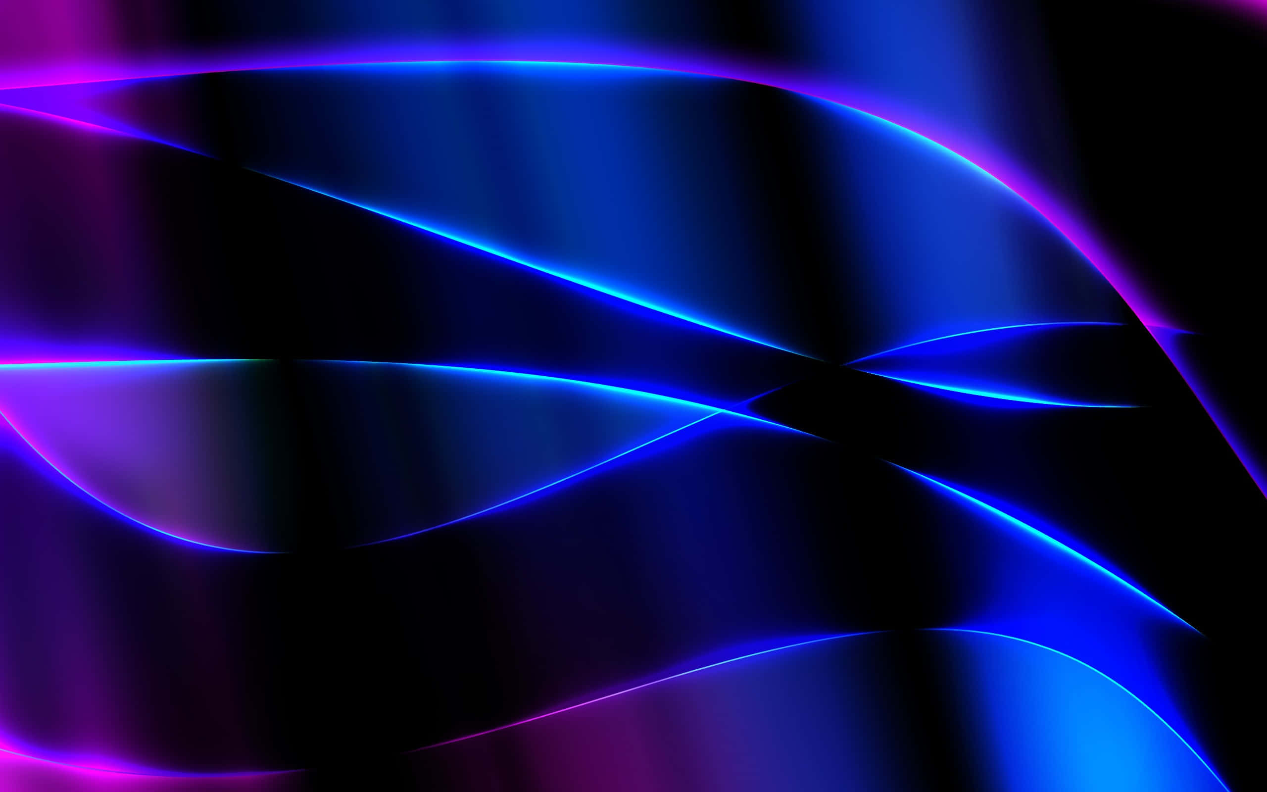 Formas de color claro en neón azul y morado Fondos de pantalla