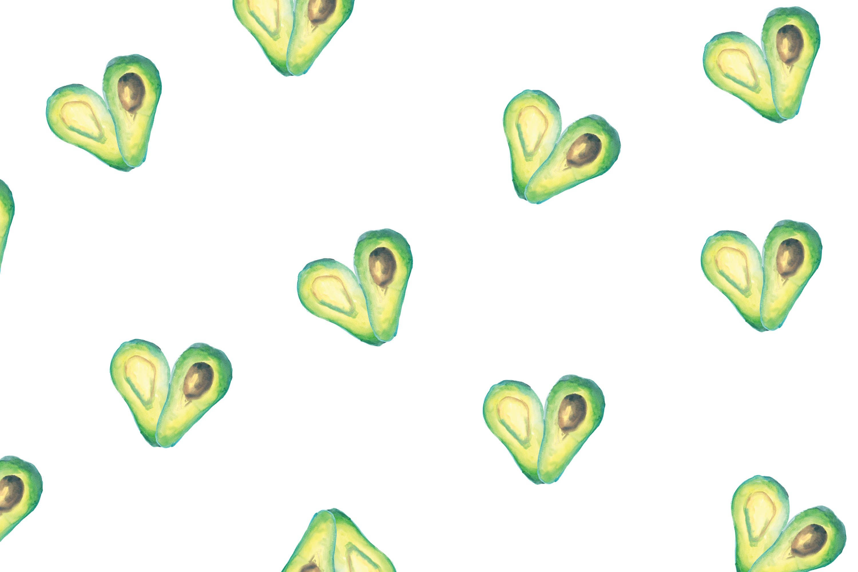 Formas de corazón de aguacate lindas Fondos de pantalla