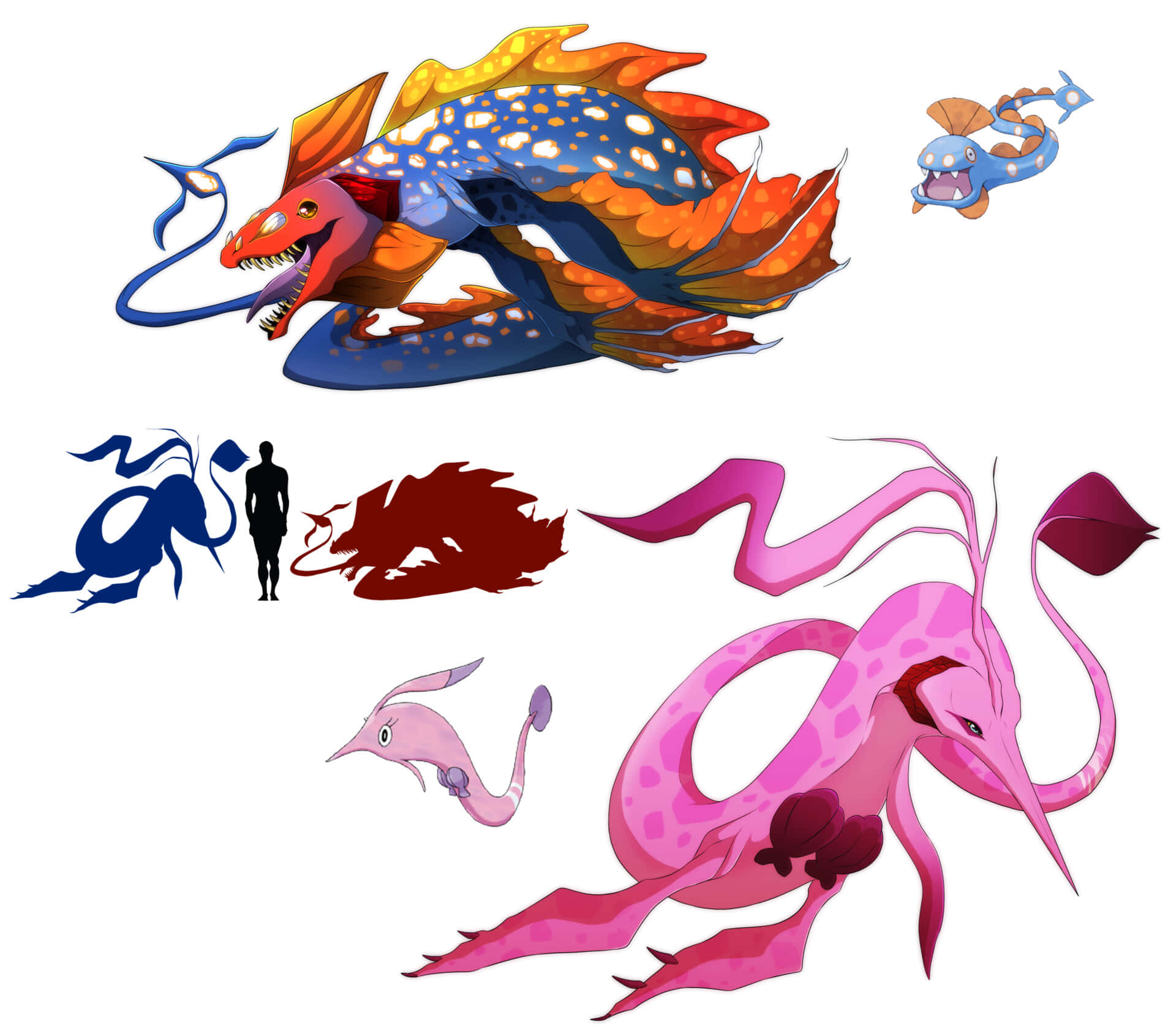 Formas de evolución geniales de Huntail y Gorebyss Fondos de pantalla