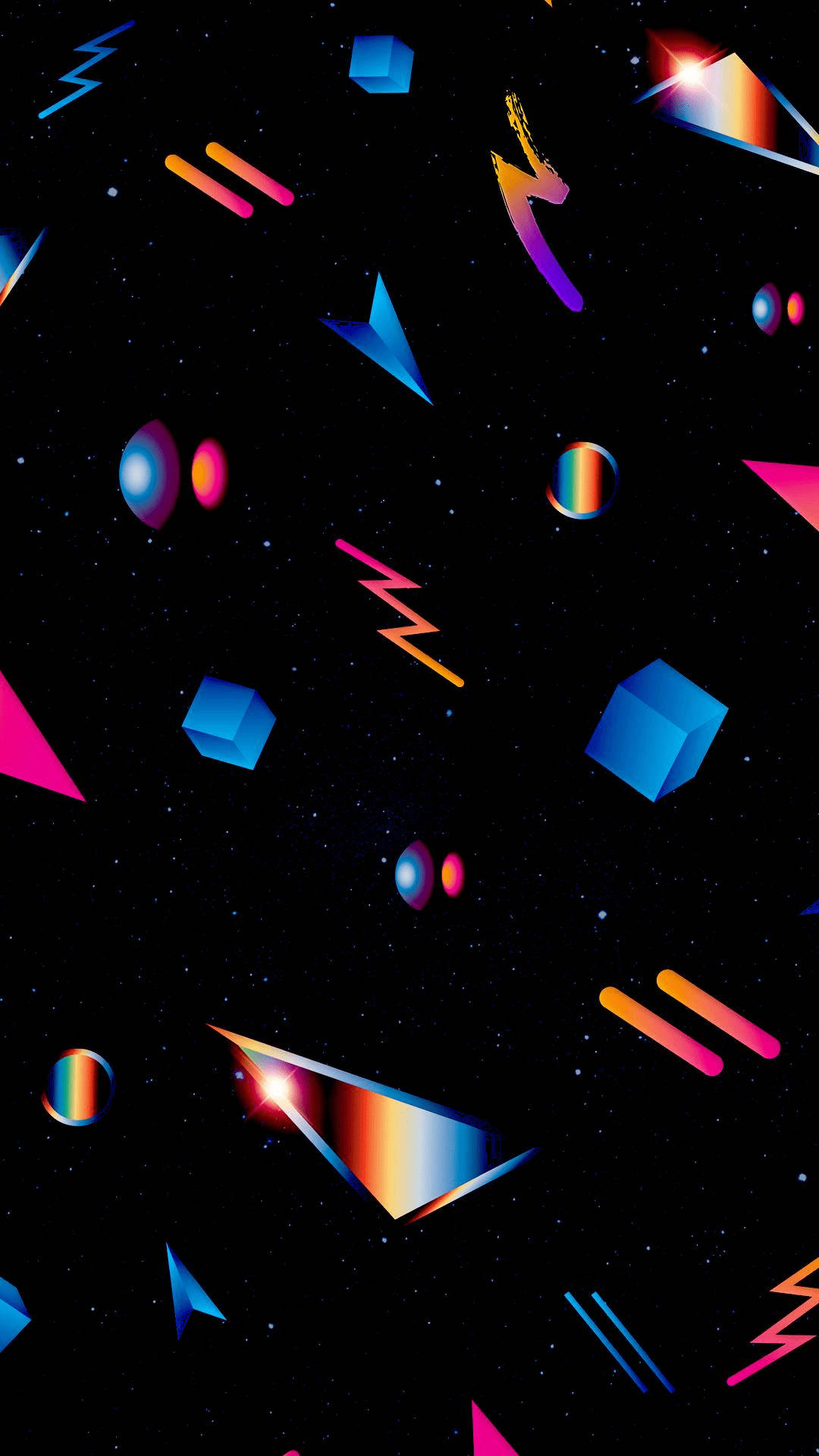 Formas Retro Estética Espacial Fondos de pantalla