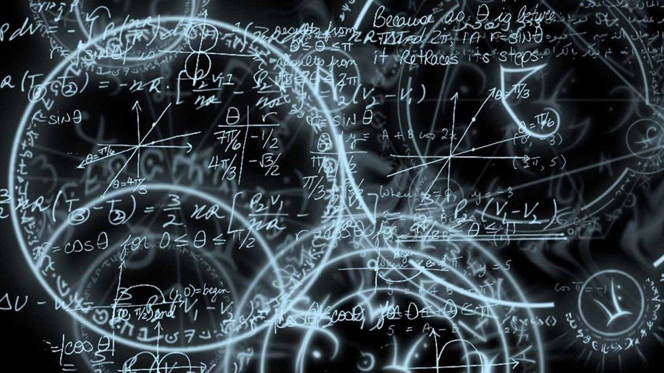Fórmulas matemáticas y círculos Fondos de pantalla