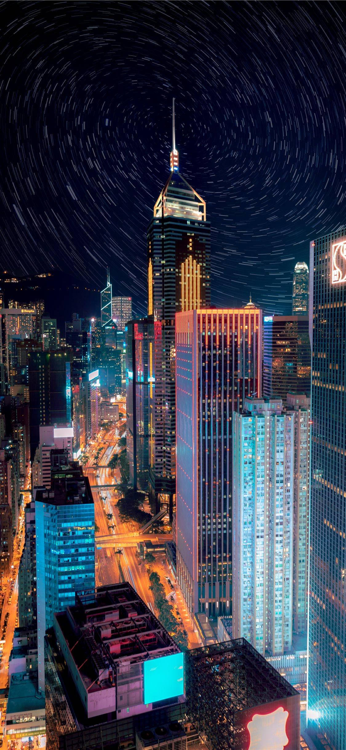 Foto de larga exposición de Nueva York iPhone Fondos de pantalla