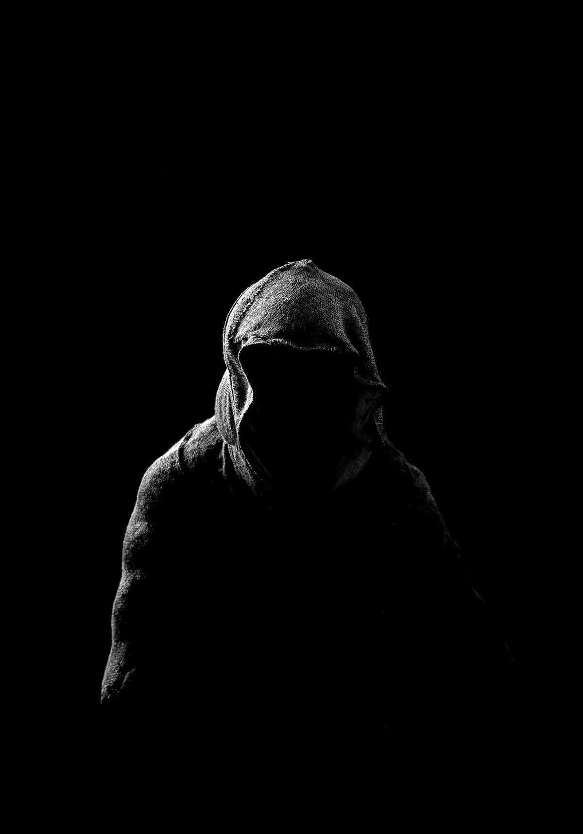 Foto de perfil oscura de hombre espeluznante Fondos de pantalla