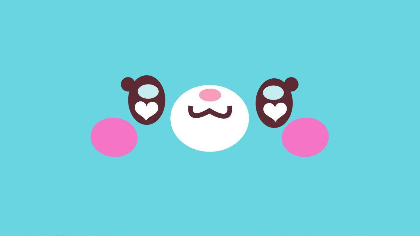 Fondo de pantalla de foto de portada kawaii azul claro.