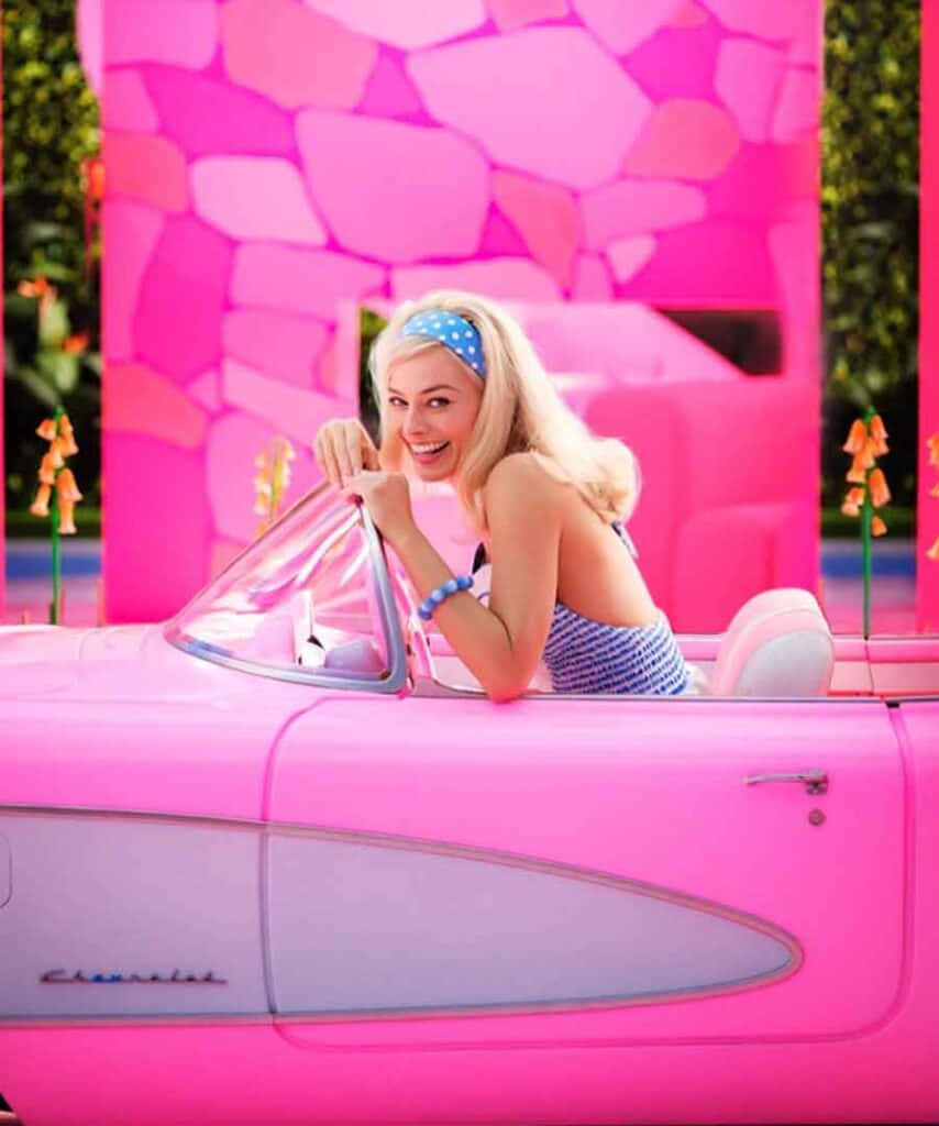 Foto estética rosa de Margot Robbie Fondos de pantalla