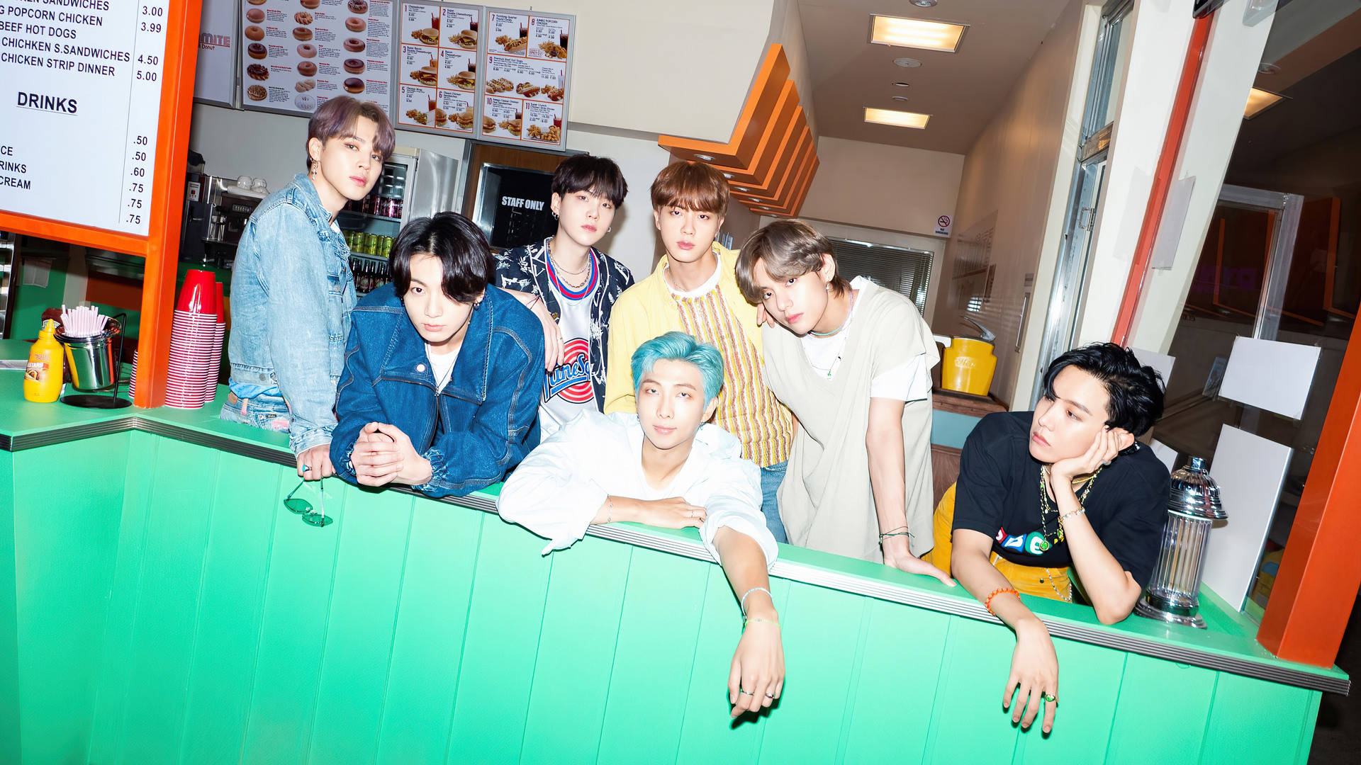 Foto grupal de BTS Dynamite Fondos de pantalla