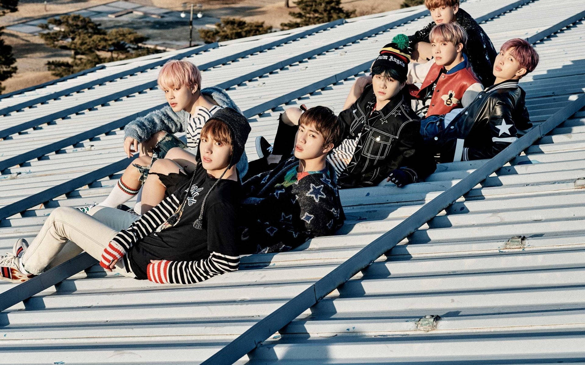 Foto grupal de BTS en Spring Day Fondos de pantalla