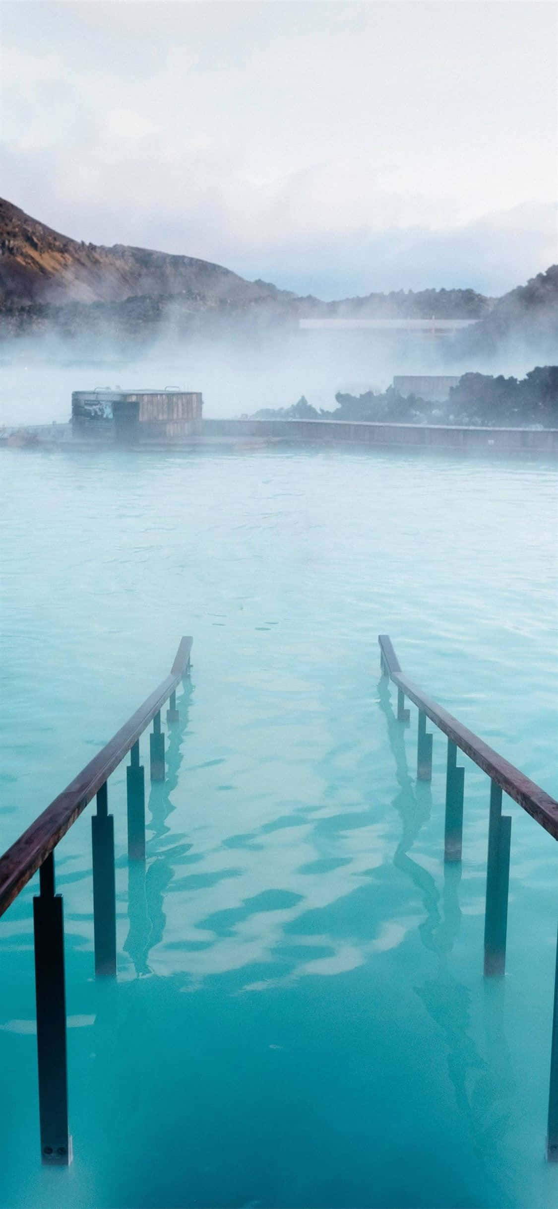 Fotografía de Retrato de la Laguna Azul Caliente en Islandia Fondos de pantalla