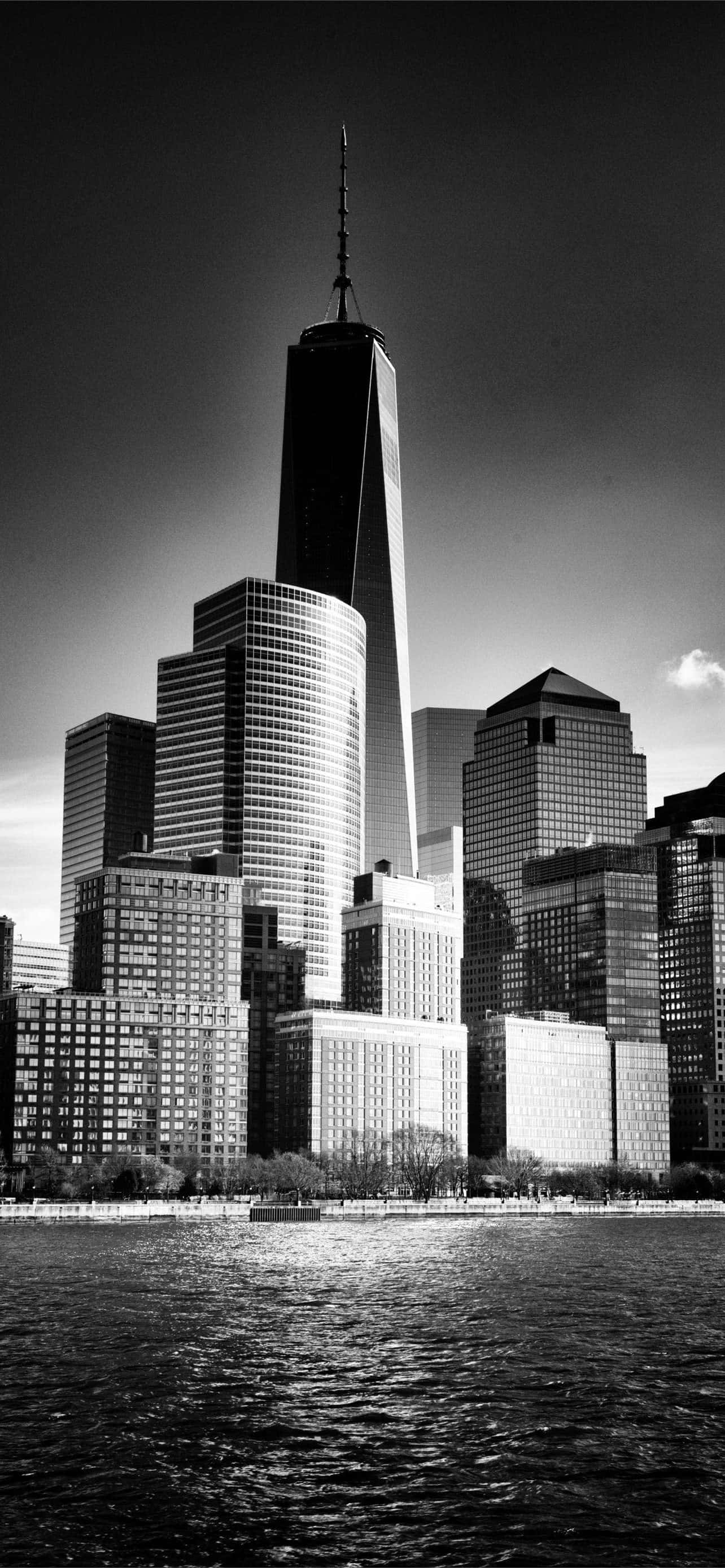 Fotografía en blanco y negro de la Freedom Tower Fondos de pantalla
