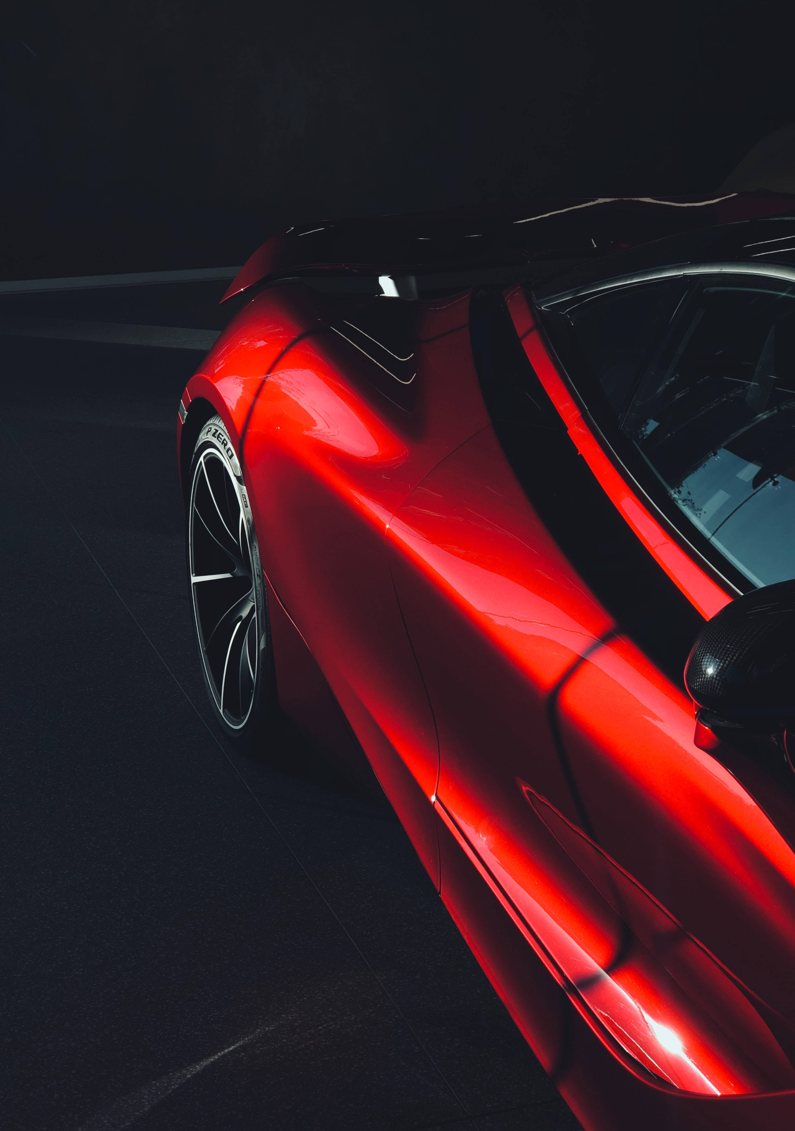 Fragmento del McLaren rojo 720s Fondos de pantalla