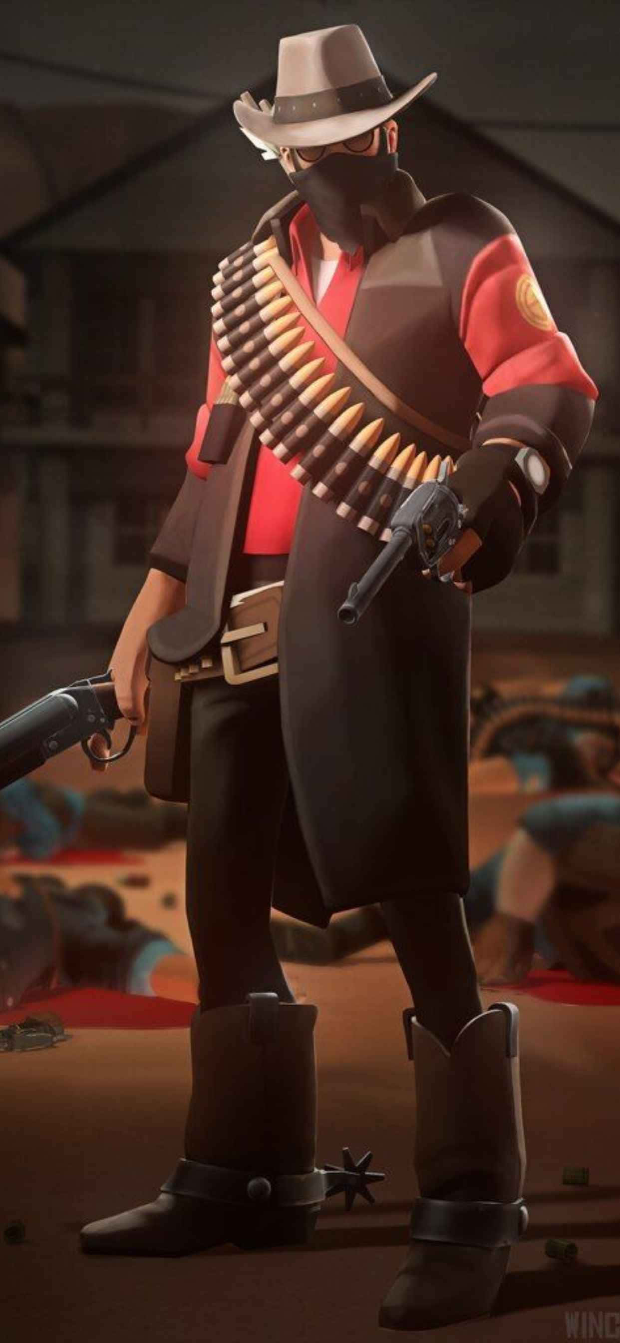 Francotirador rojo para iPhone Xs Max - Fondo de Team Fortress 2 Fondos de pantalla