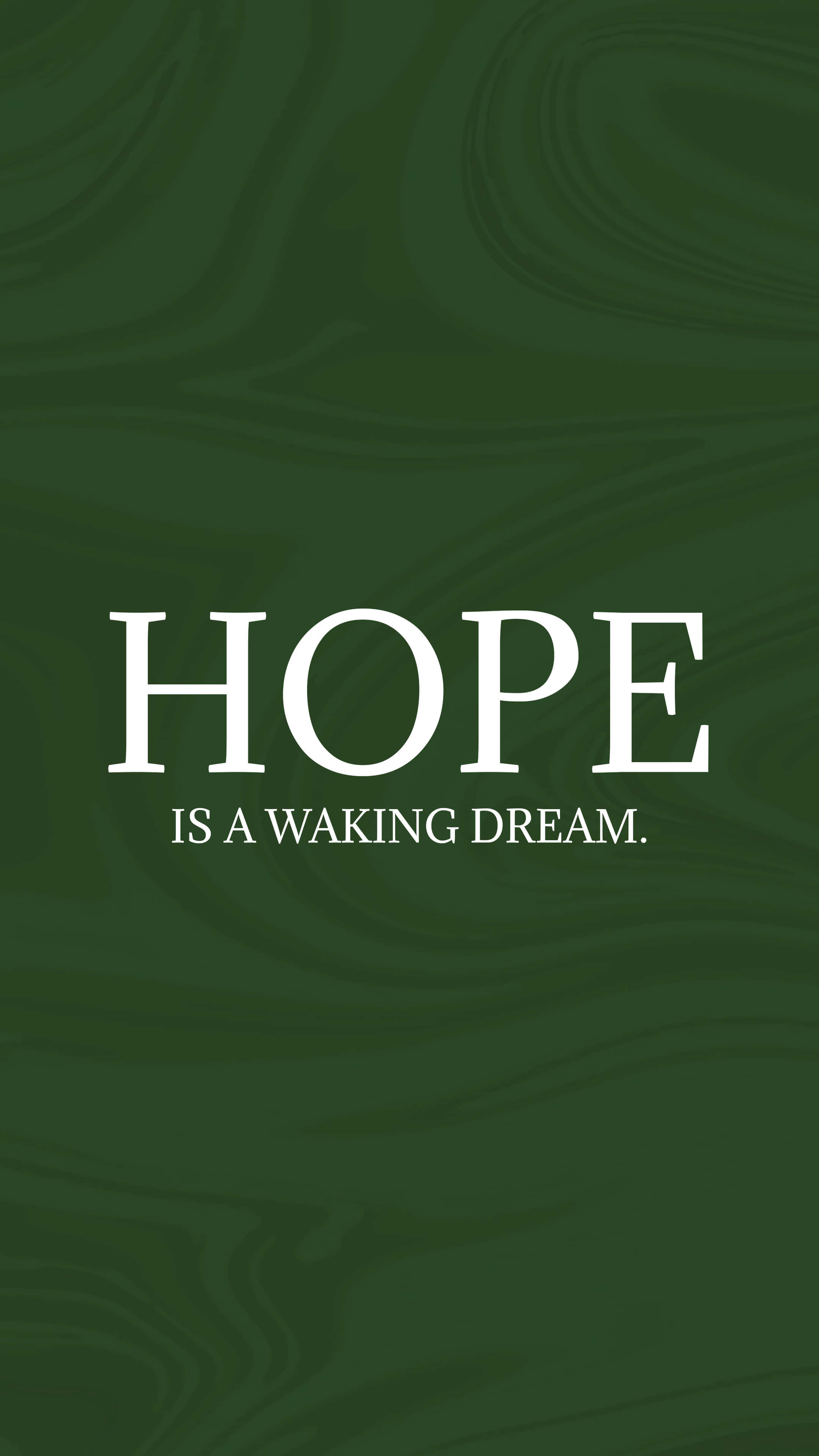 Frase de esperanza en fondo verde Fondos de pantalla