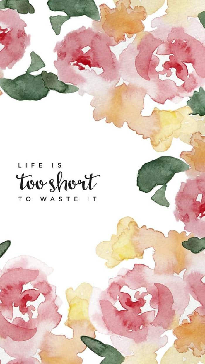 Frase de vida para iPhone femenino Fondos de pantalla