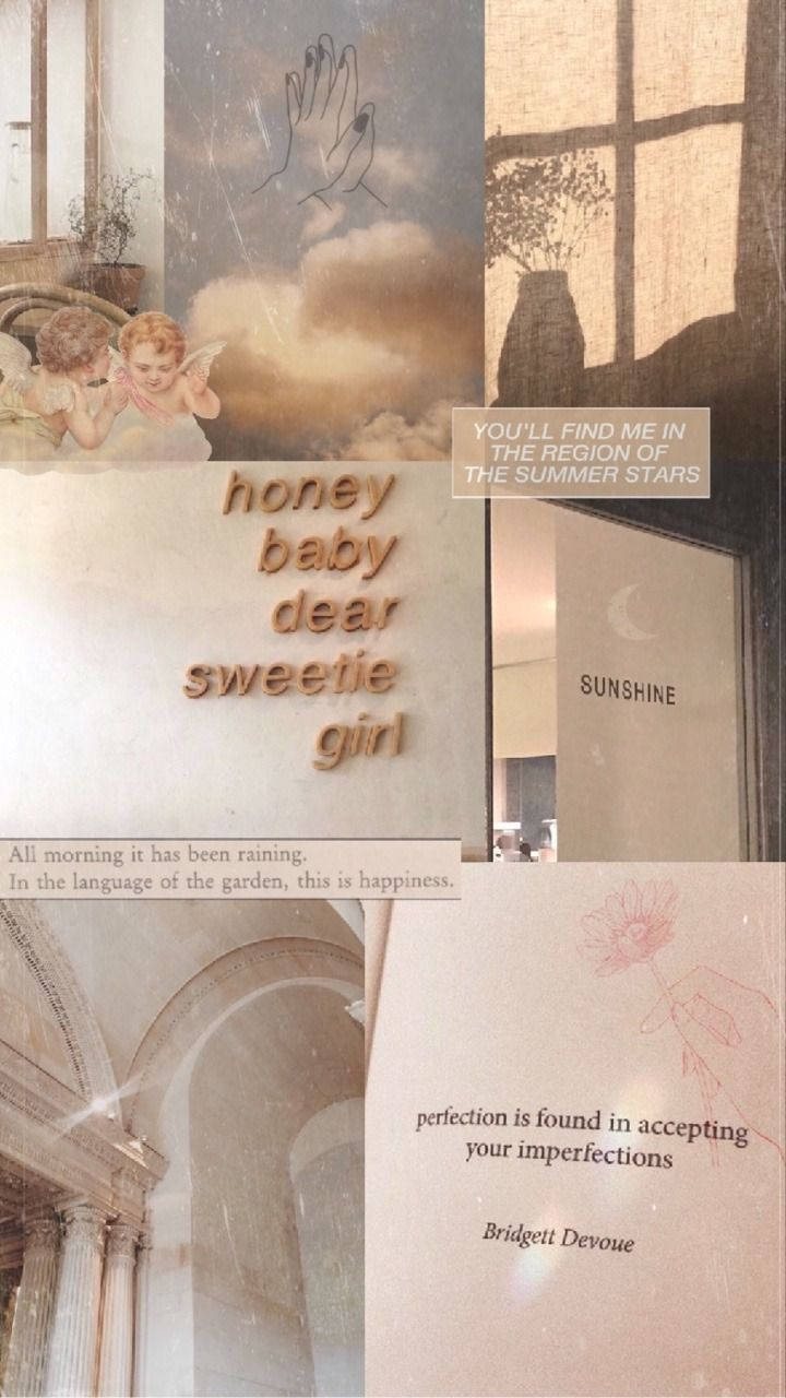 Frase inspiradora beige estética Fondos de pantalla
