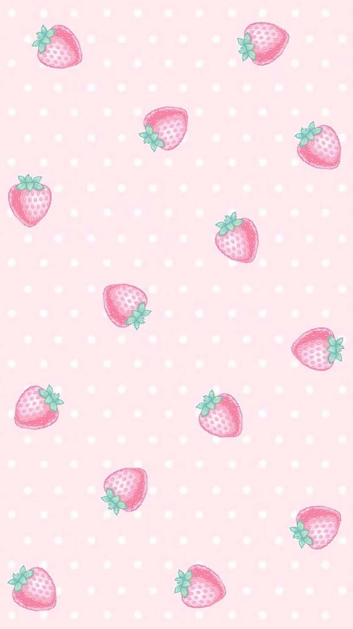 Fresa tierna rosa pastel aesthetic Fondos de pantalla