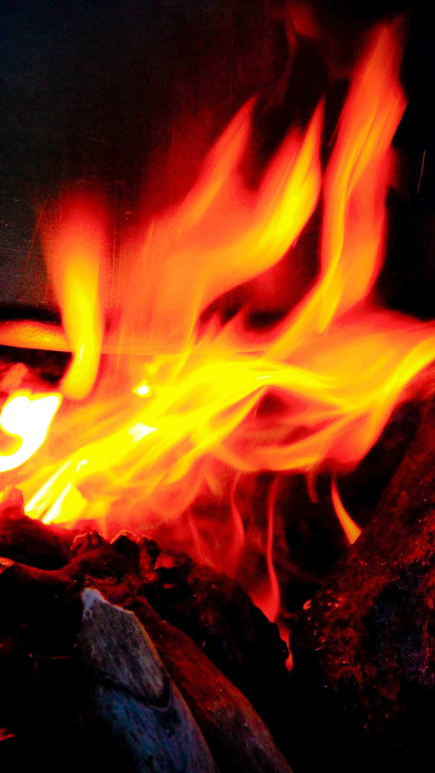 Fuego Android con Llamas Rojas Fondos de pantalla