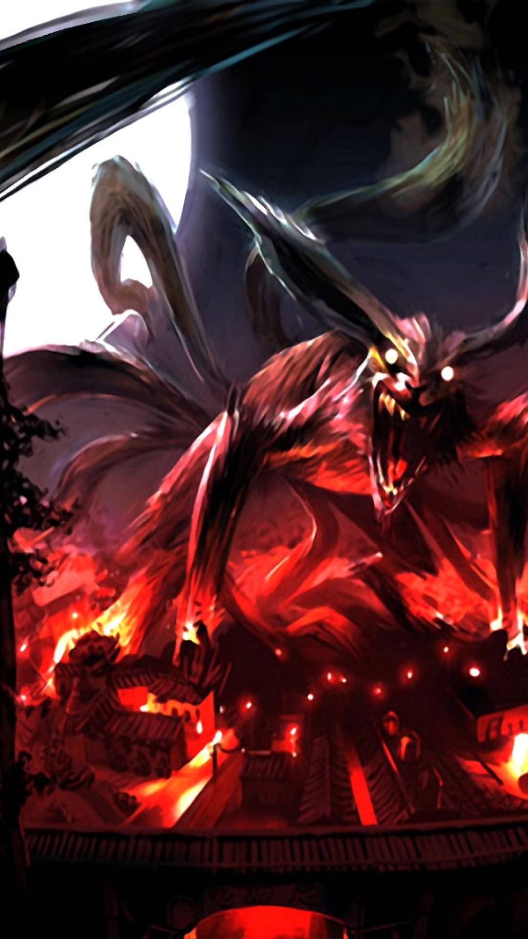 Furia de Kurama Naruto Teléfono Fondos de pantalla