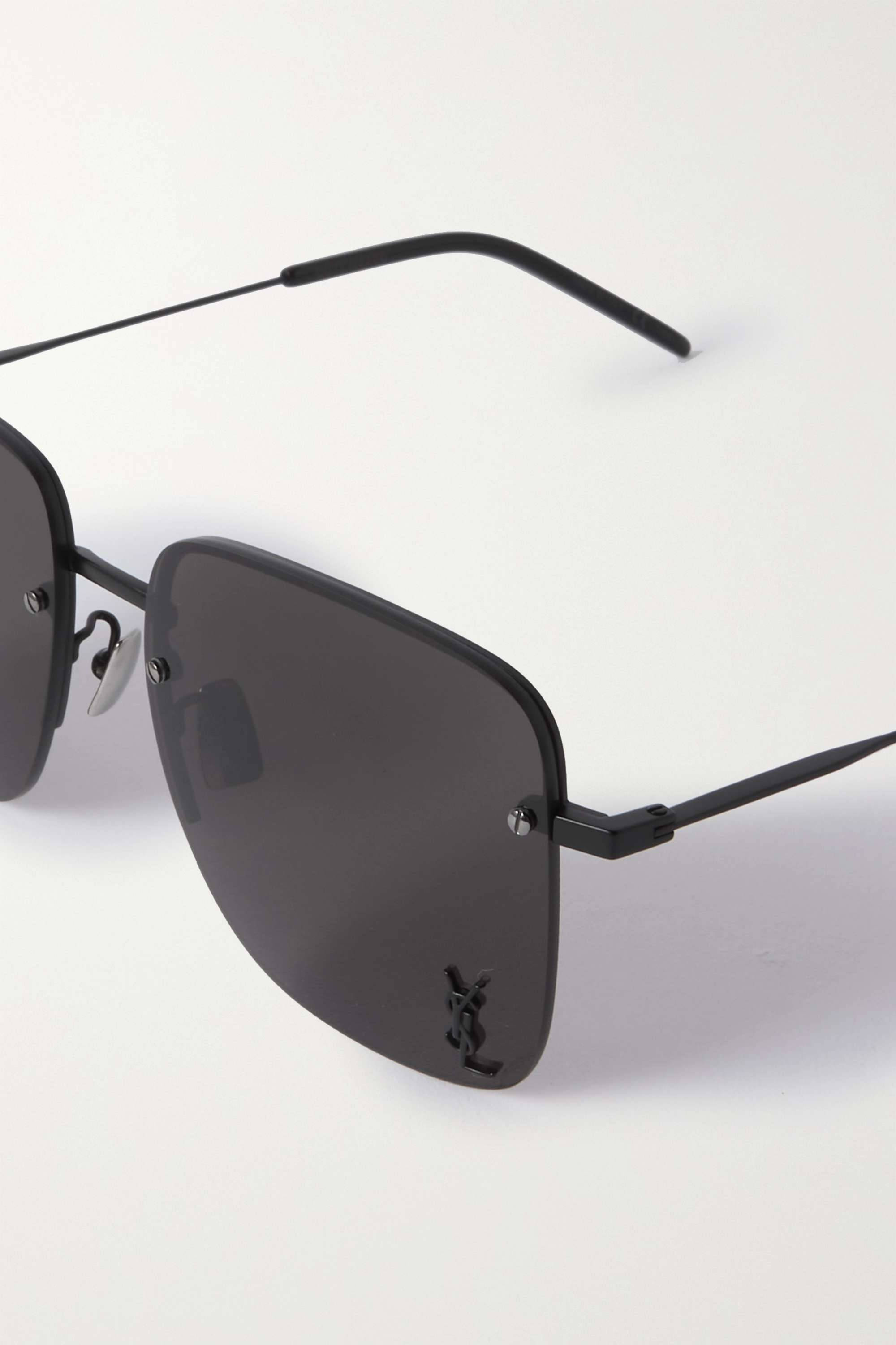 Gafas de sol Saint Laurent de metal con montura cuadrada Fondos de pantalla
