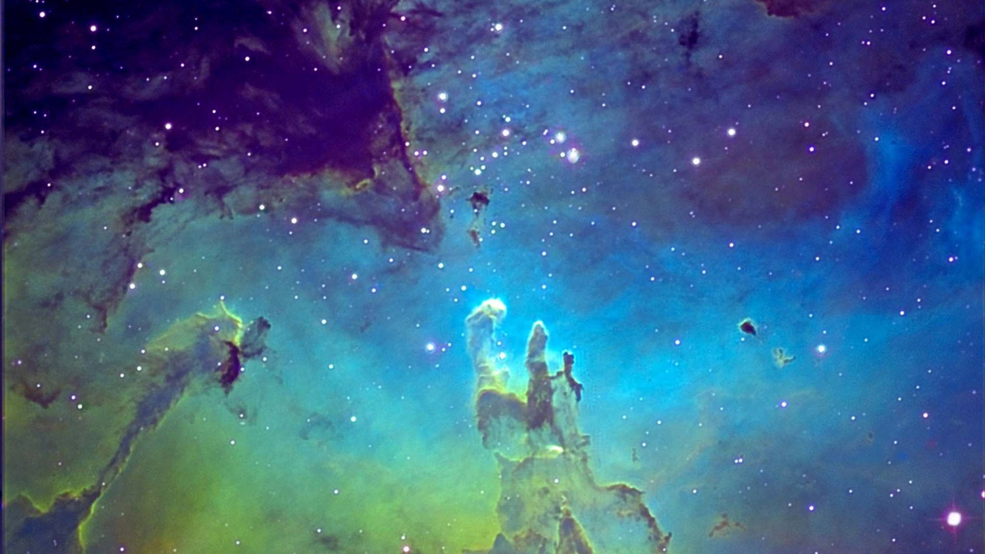 Galaxia azul estética y linda Fondos de pantalla