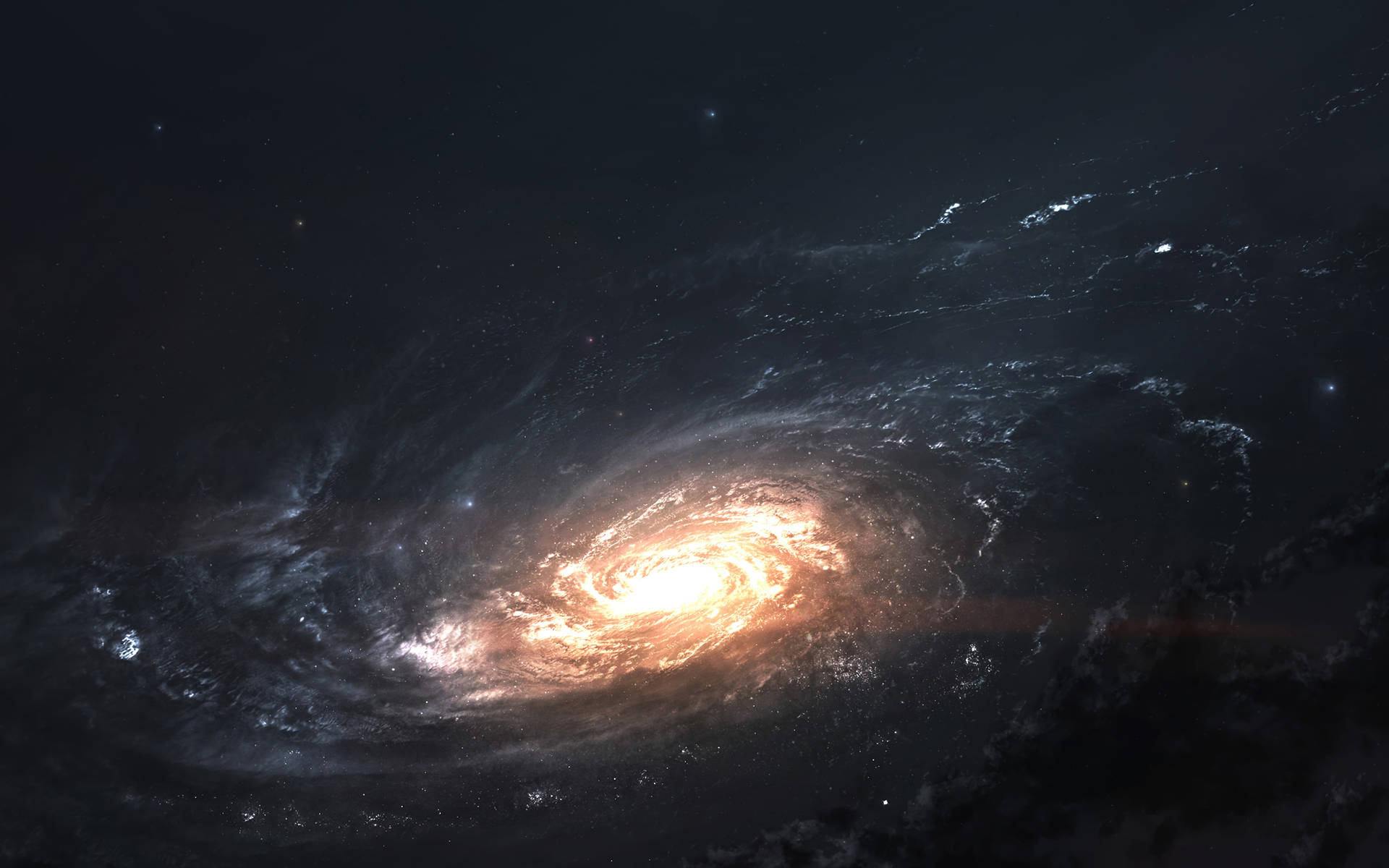 Fondo de pantalla increíble de la Galaxia de Andrómeda en el Espacio Exterior