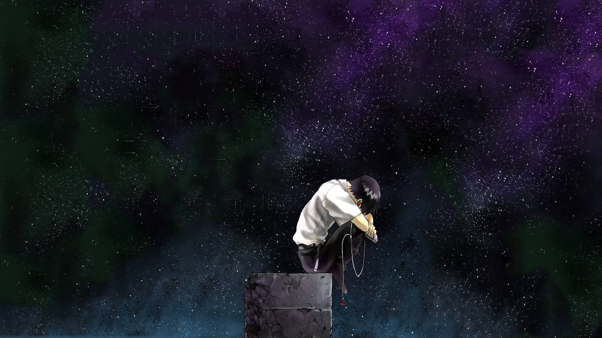 Galaxia de dibujos animados solitaria Fondos de pantalla