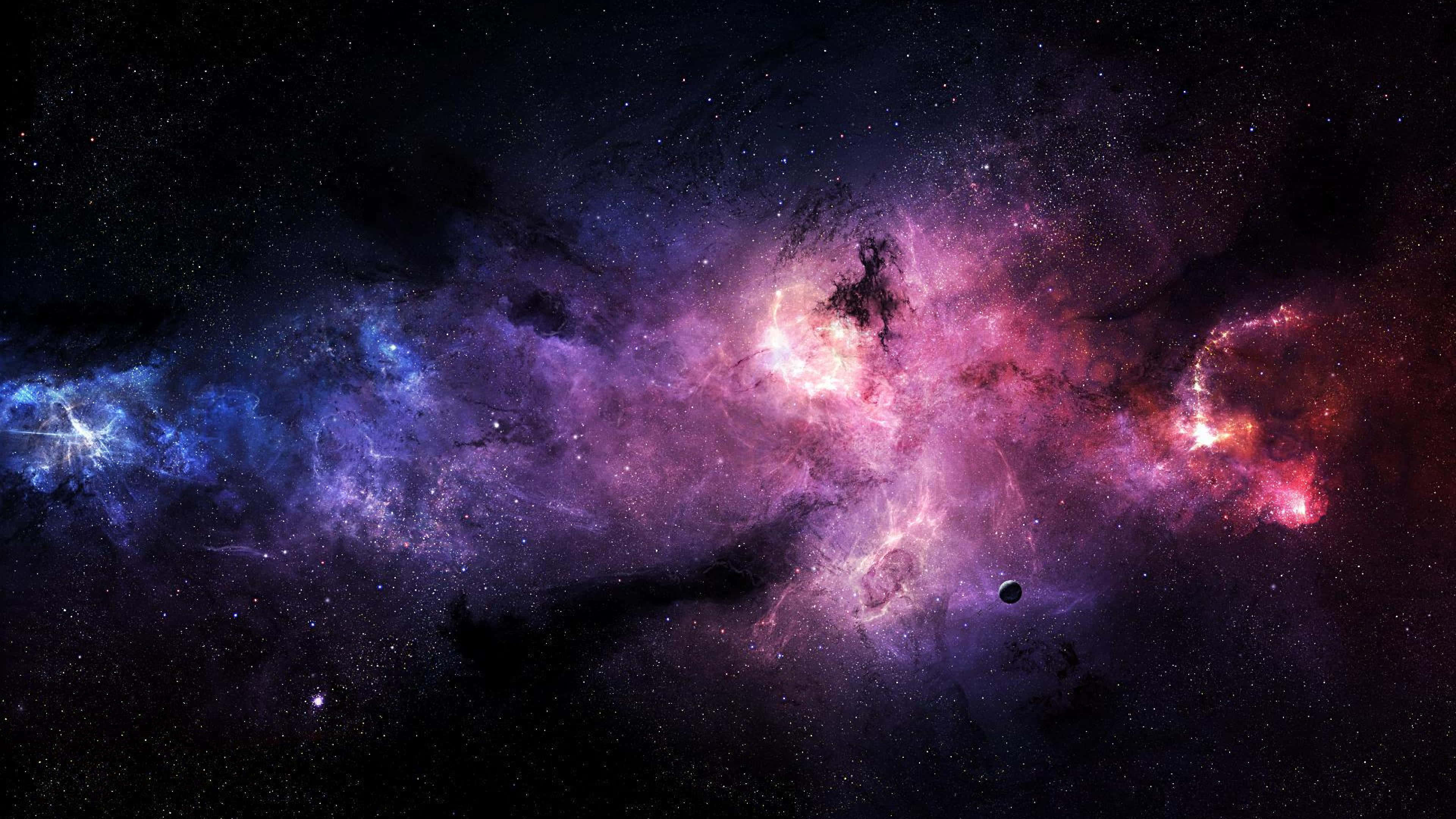 Galaxia Espacial Nebulosa Rosa Fondos de pantalla