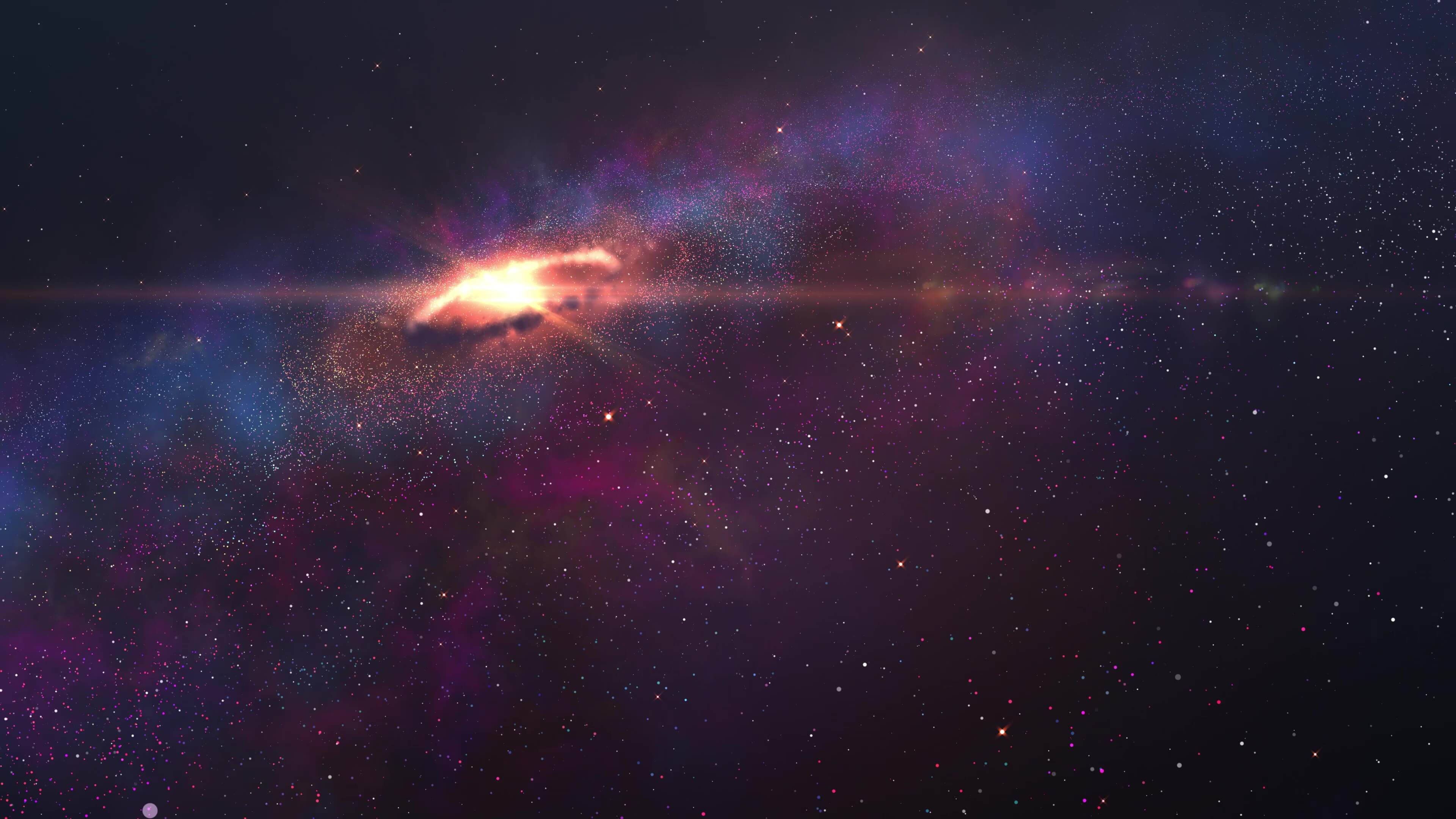 Galaxia Espiral Naranja en Vivo Fondos de pantalla