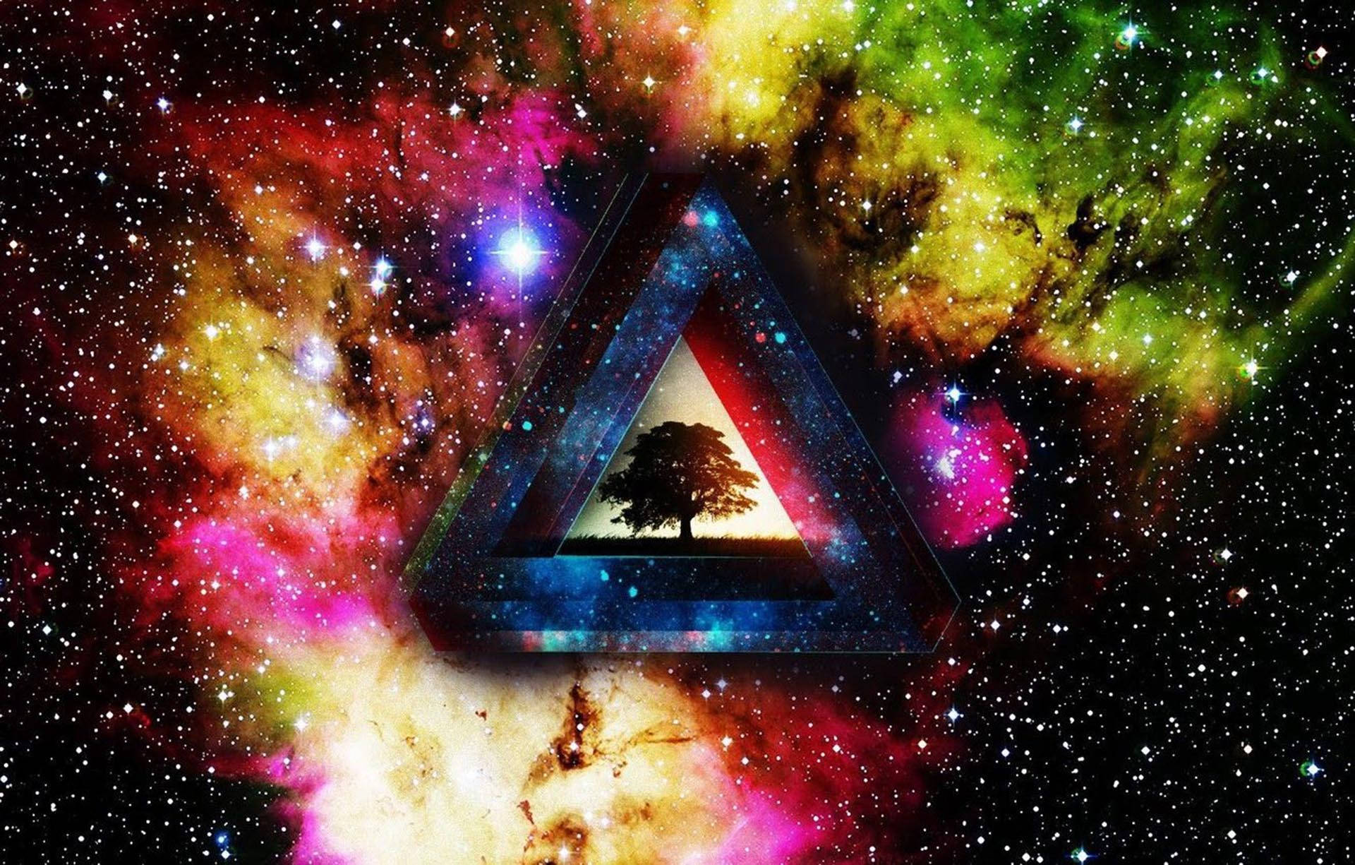 Galaxia estética oscura y psicodélica Fondos de pantalla