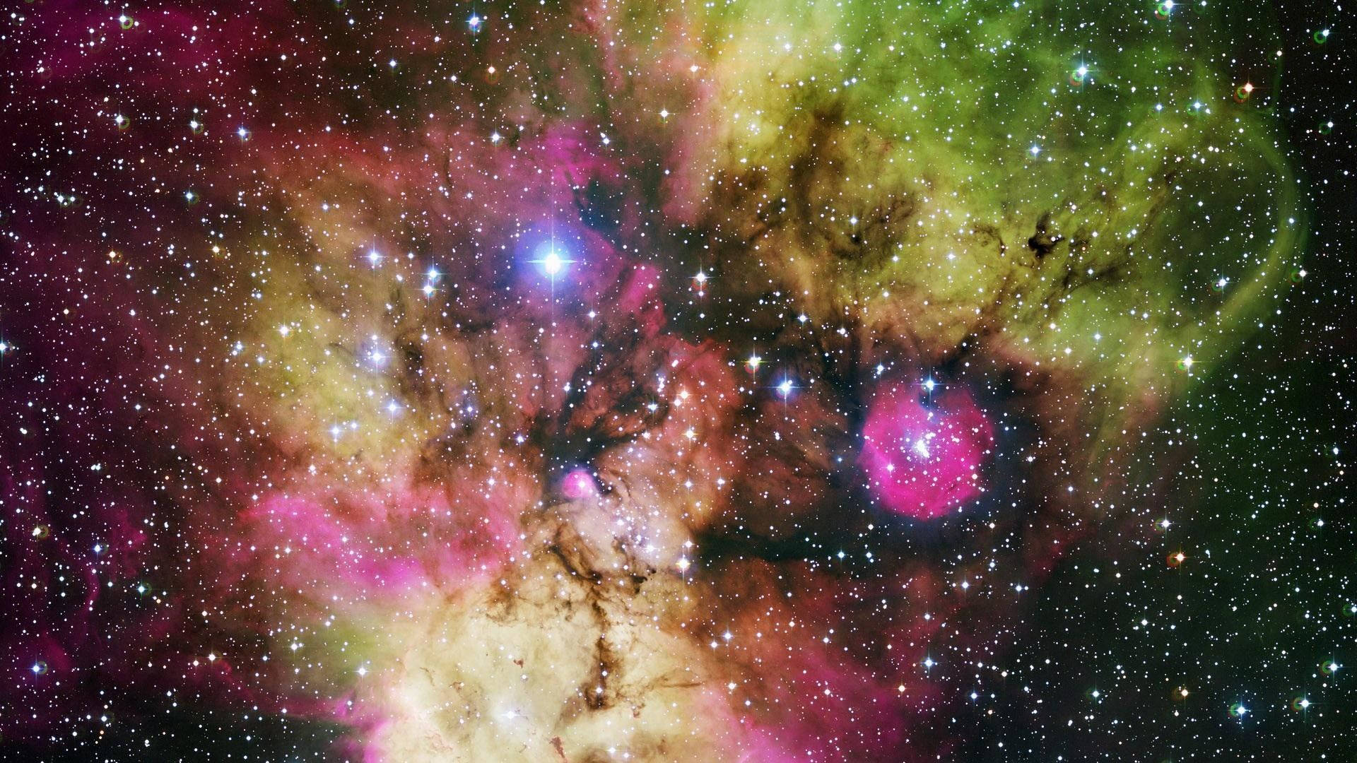 Galaxia linda en la oscuridad Fondos de pantalla