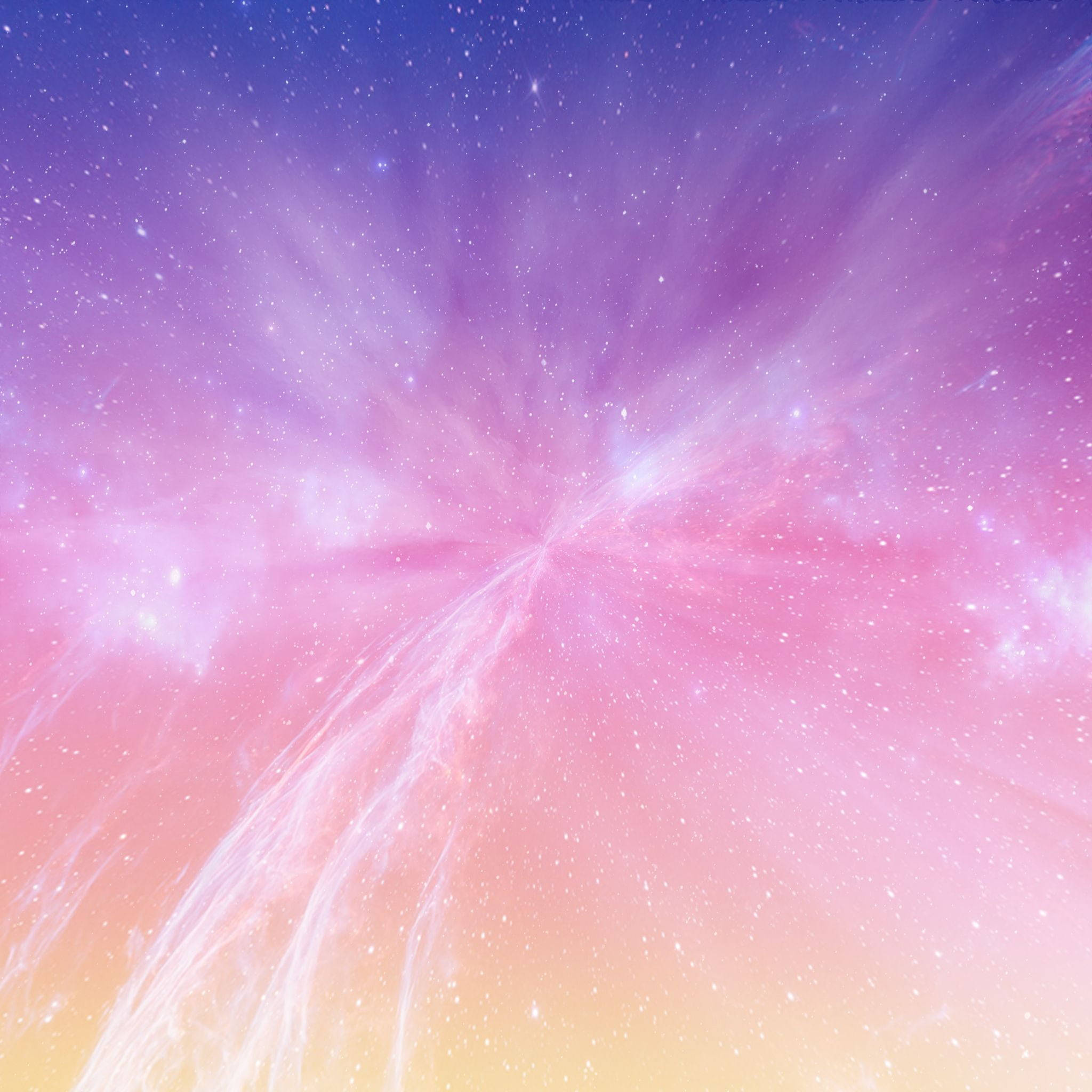 Galaxia Pastel Estrellada con Degradado Púrpura