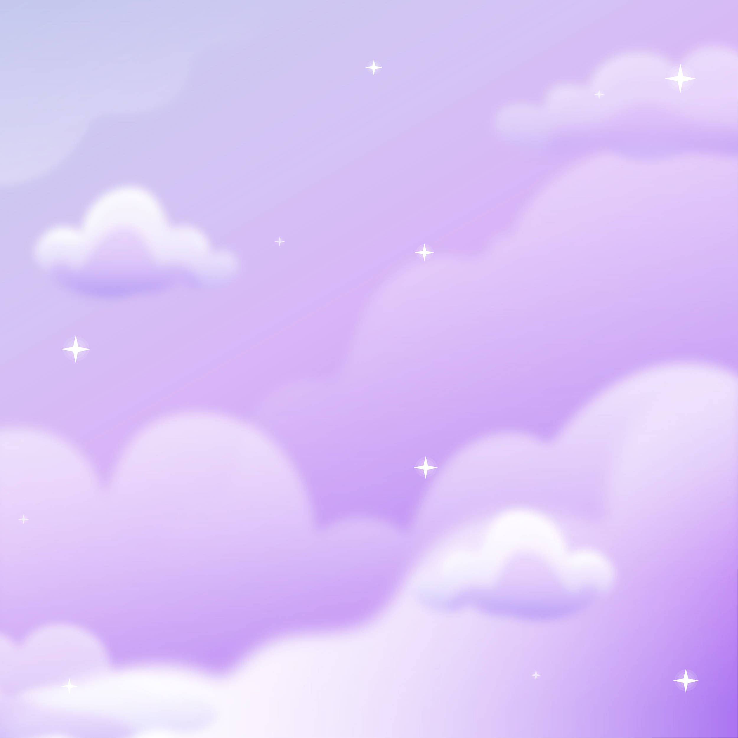 Galaxia pastel lavanda con nubes