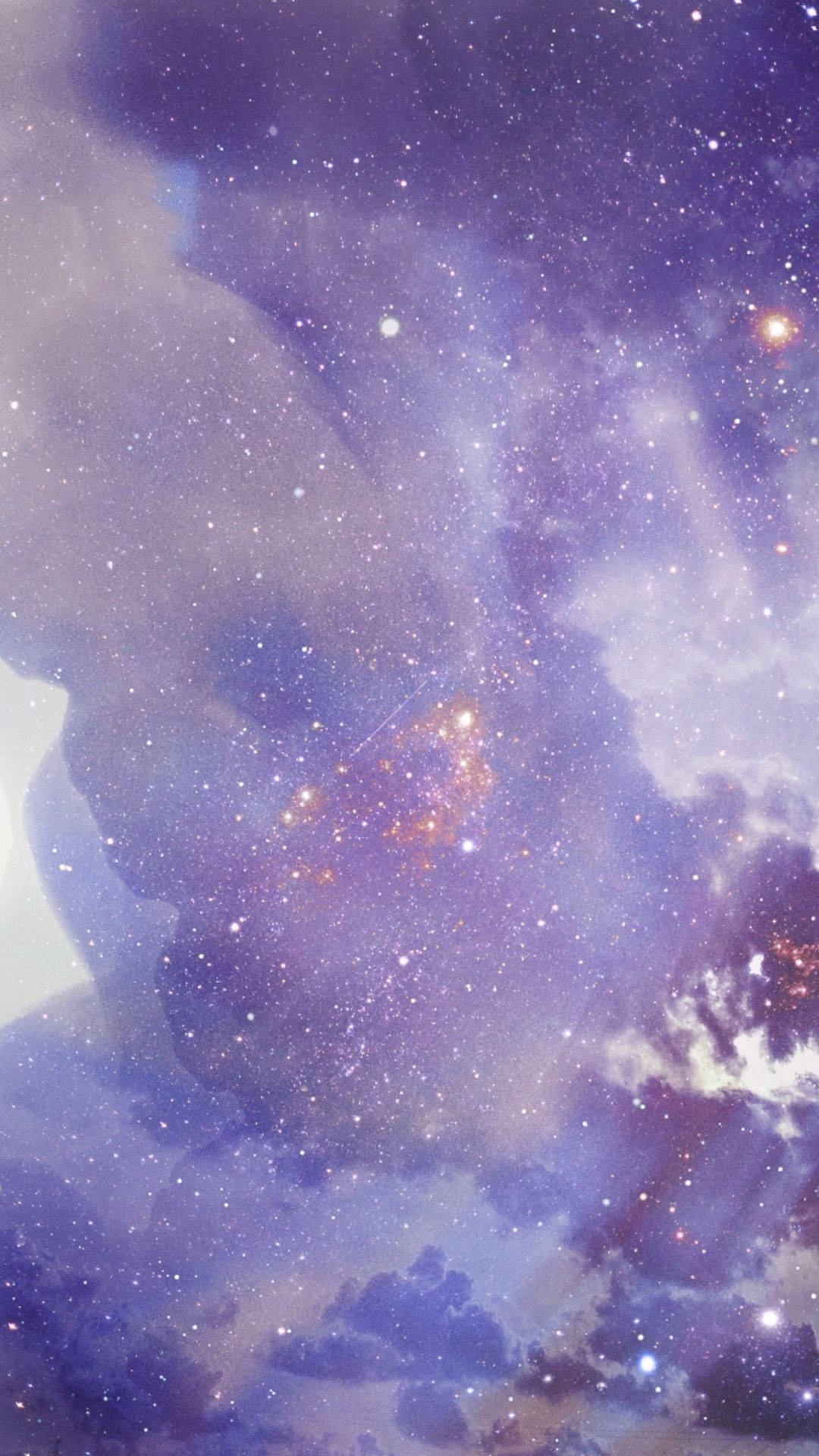 Galaxia Púrpura Pastel Fondos de pantalla