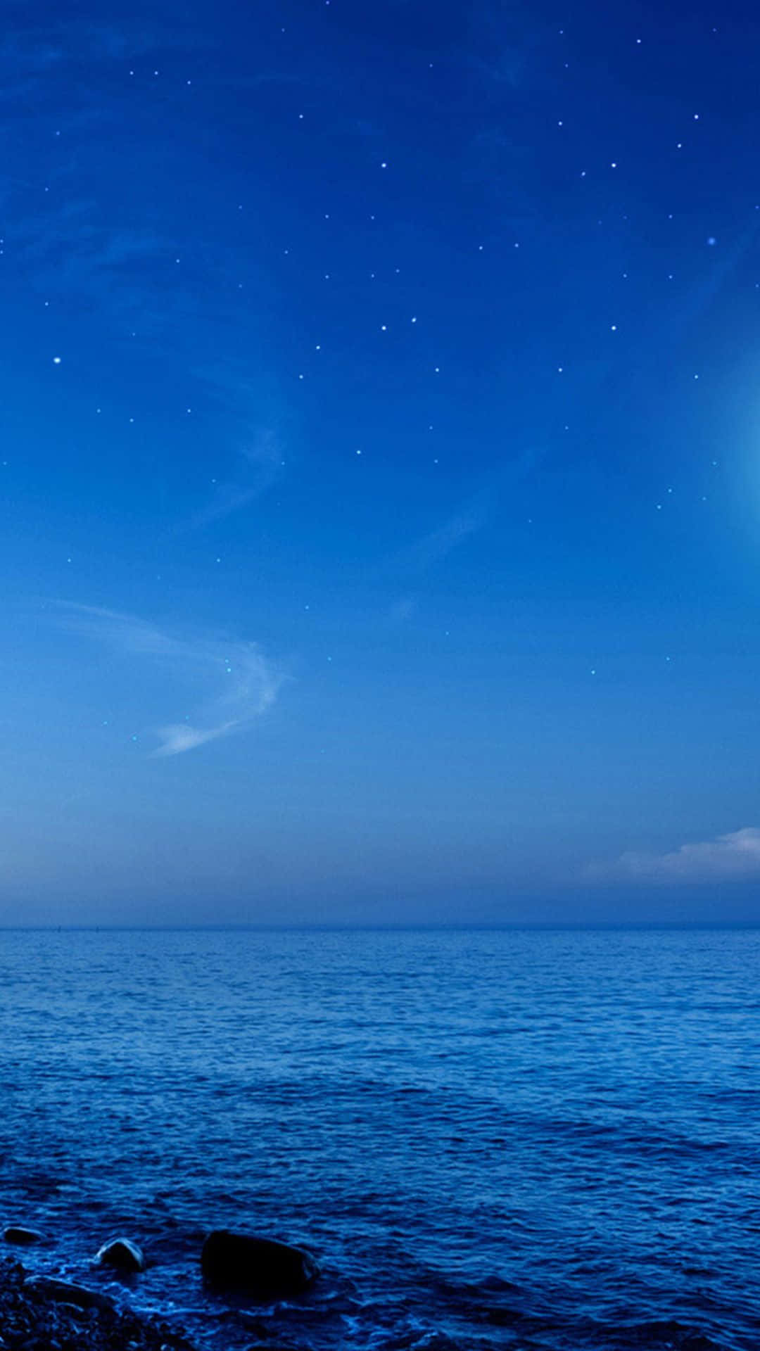 Galaxy S5 Cielo Estrellado Océano Azul Fondos de pantalla