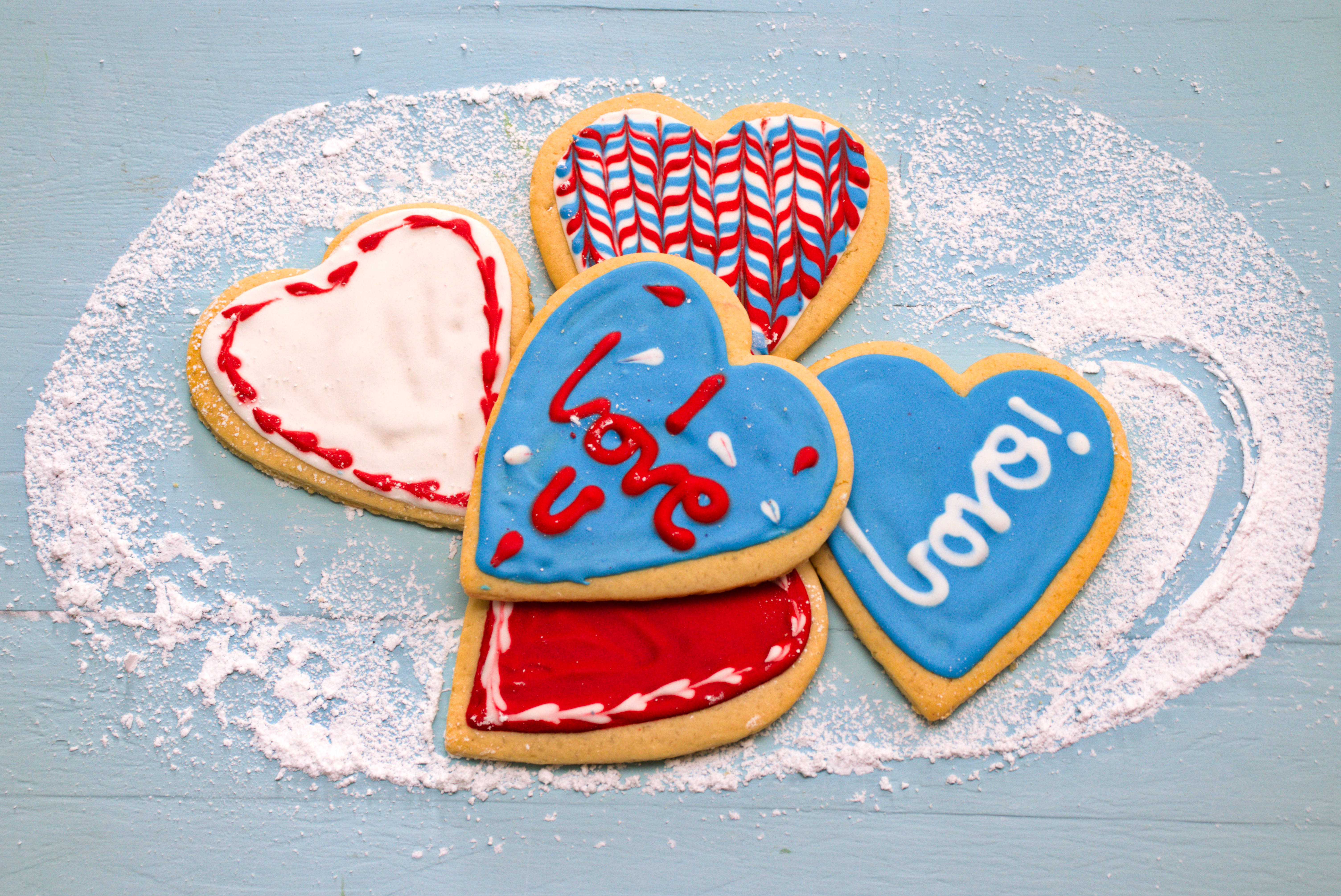 Galletas de Corazón de Jengibre Fondos de pantalla