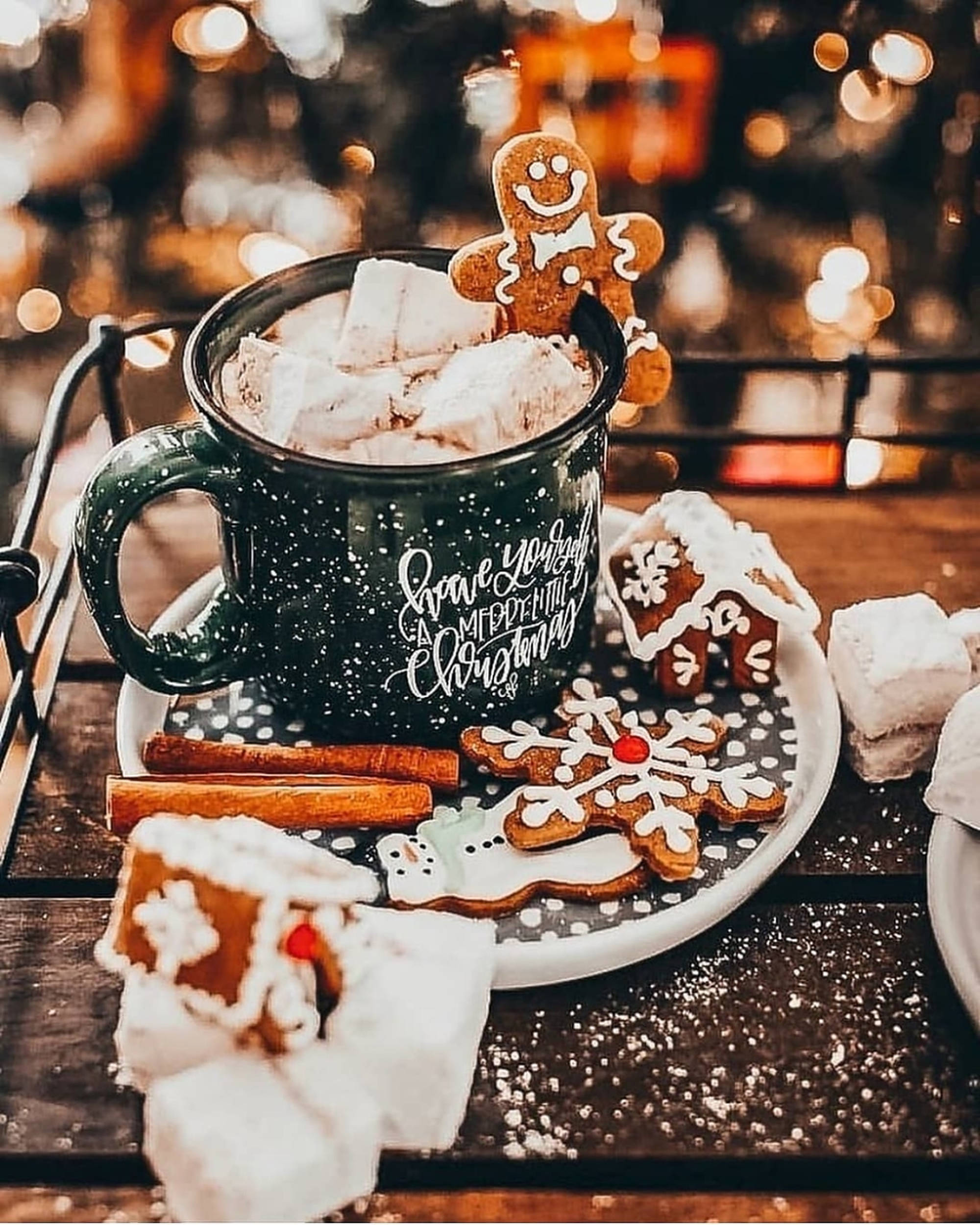 Galletas Navideñas Acogedoras y Estéticas Fondos de pantalla