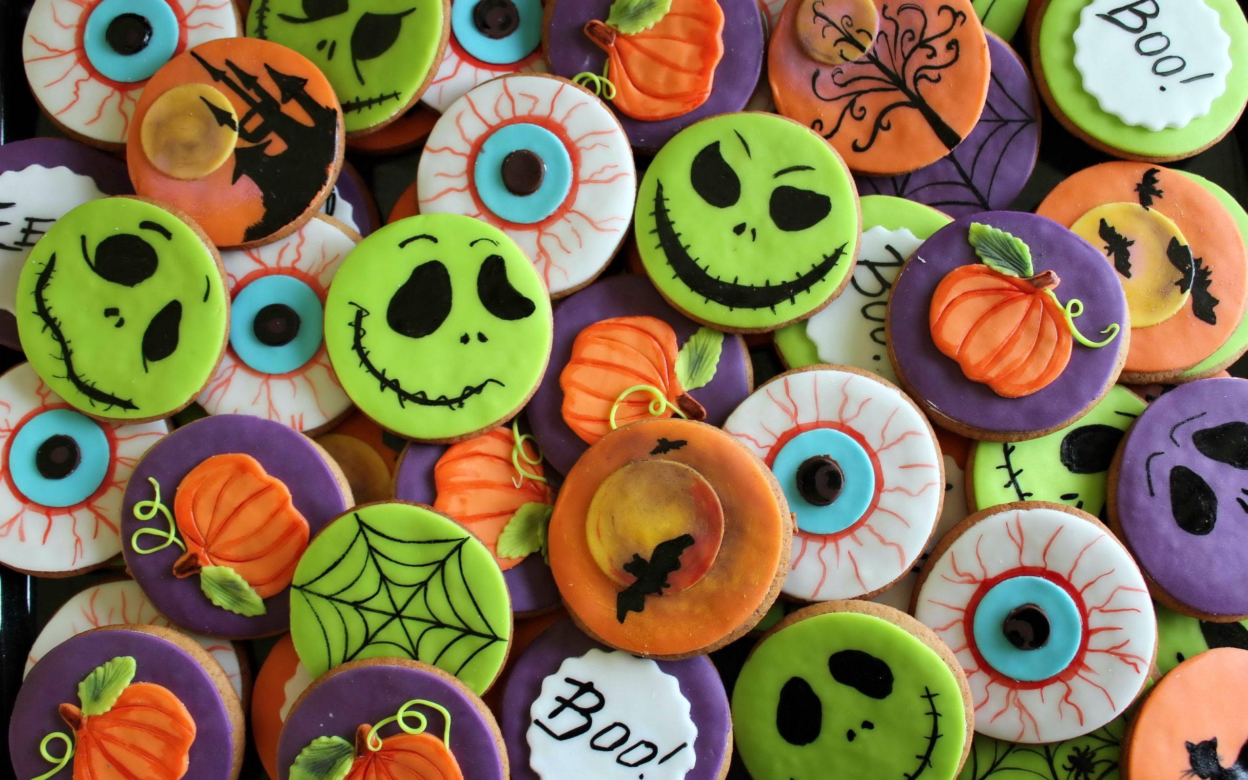 ¡Galletas para una Halloween monstruosamente dulce! Fondos de pantalla