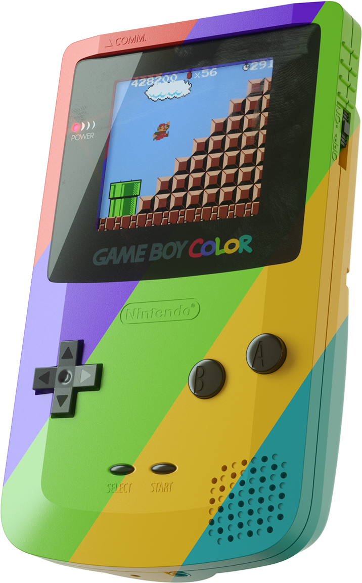 Game Boy Color colorido jugando Mario Fondos de pantalla