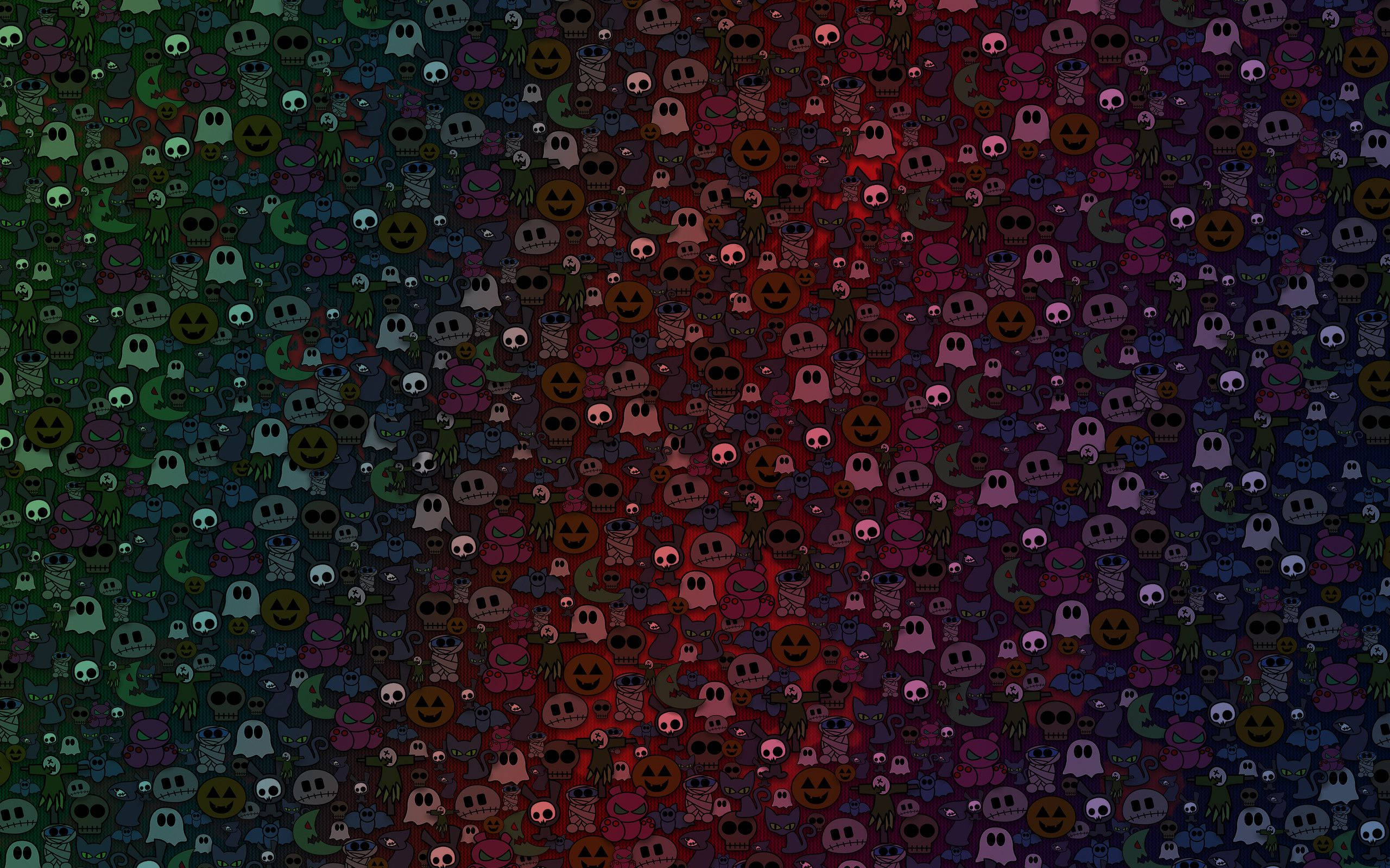 Garabatos de Halloween Lindos y Estéticos Fondos de pantalla