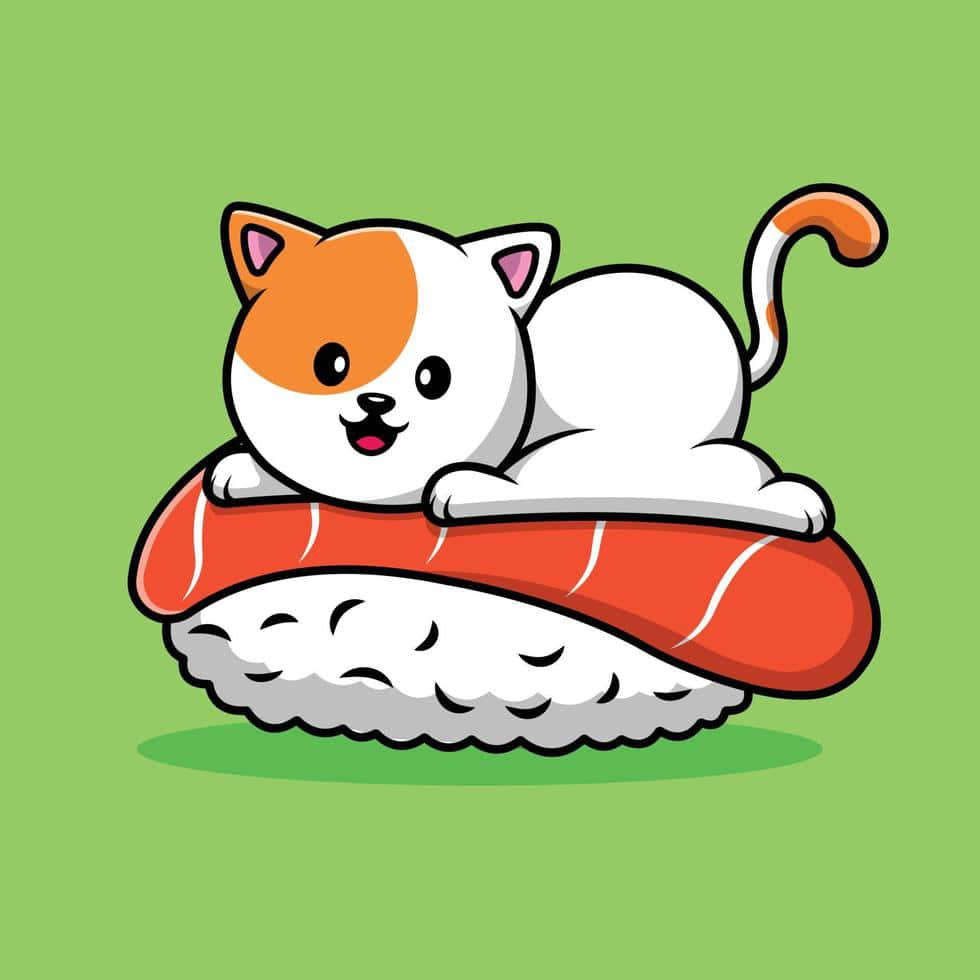 Gato anime adorable tomando una siesta Fondos de pantalla