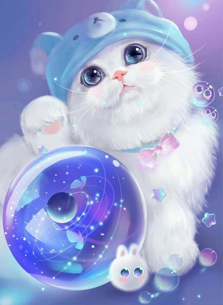 Gato Anime - ¡Juguetón y Lleno de Aventura! Fondos de pantalla